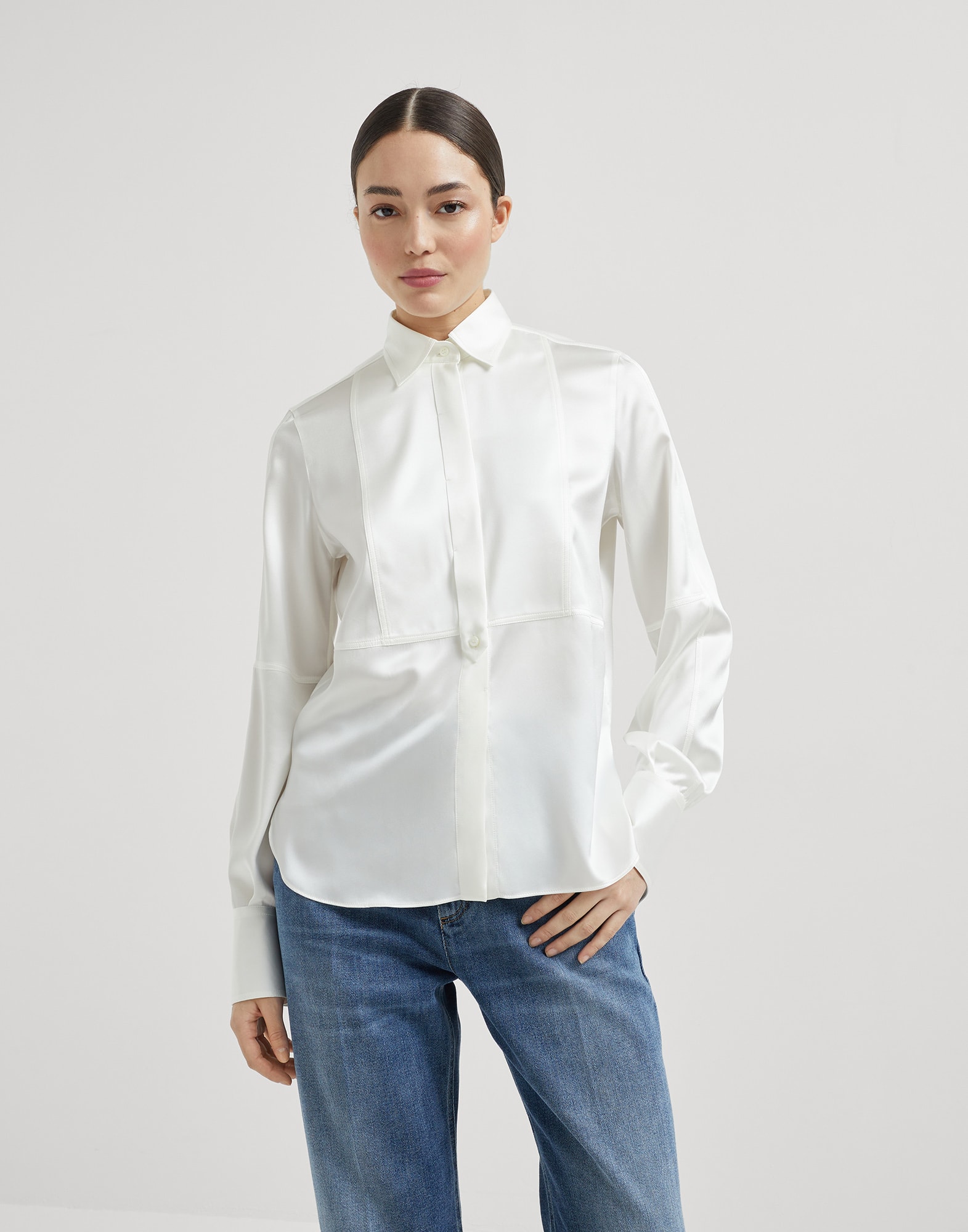 Silk Shirt - Front view - View Full Screen