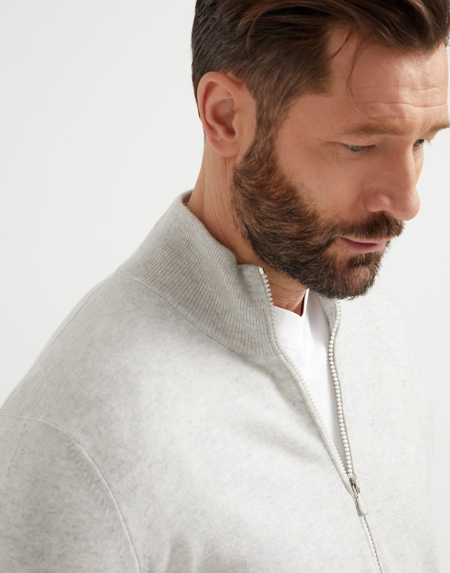 Zip-front Cardigan - Detail view - View Full Screen