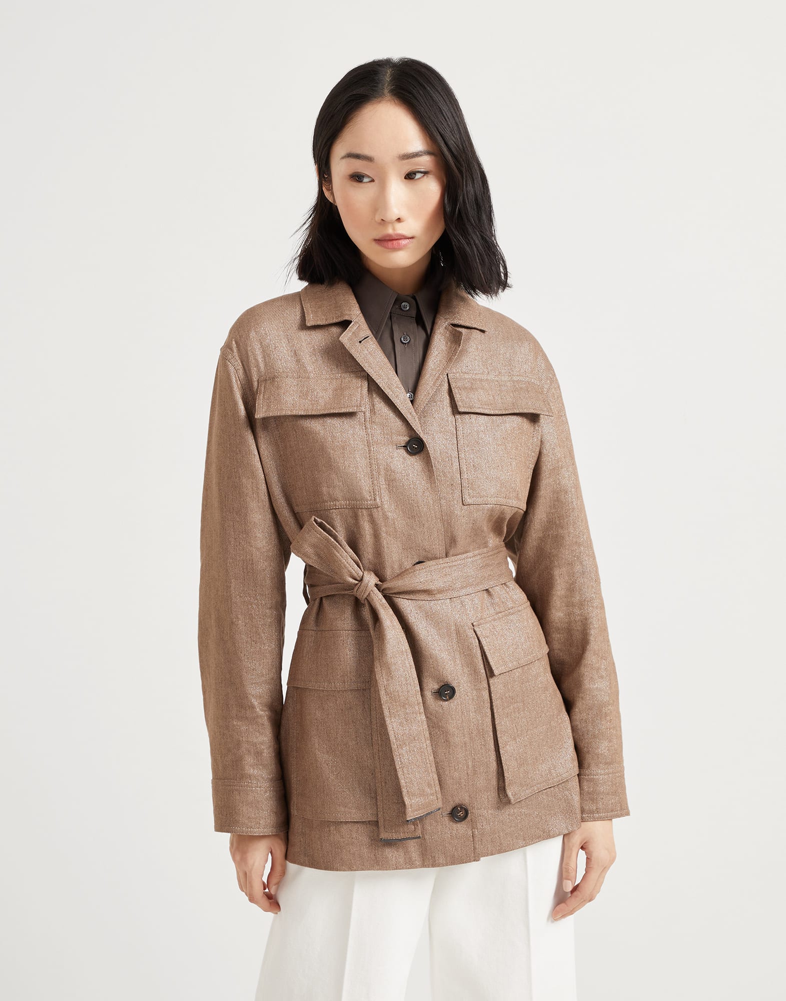 Giacca Safari in twill Sparkling