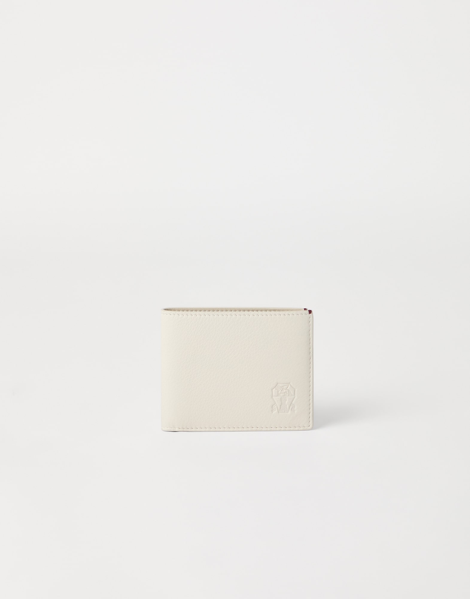 Calfskin wallet Ivory Man - Brunello Cucinelli