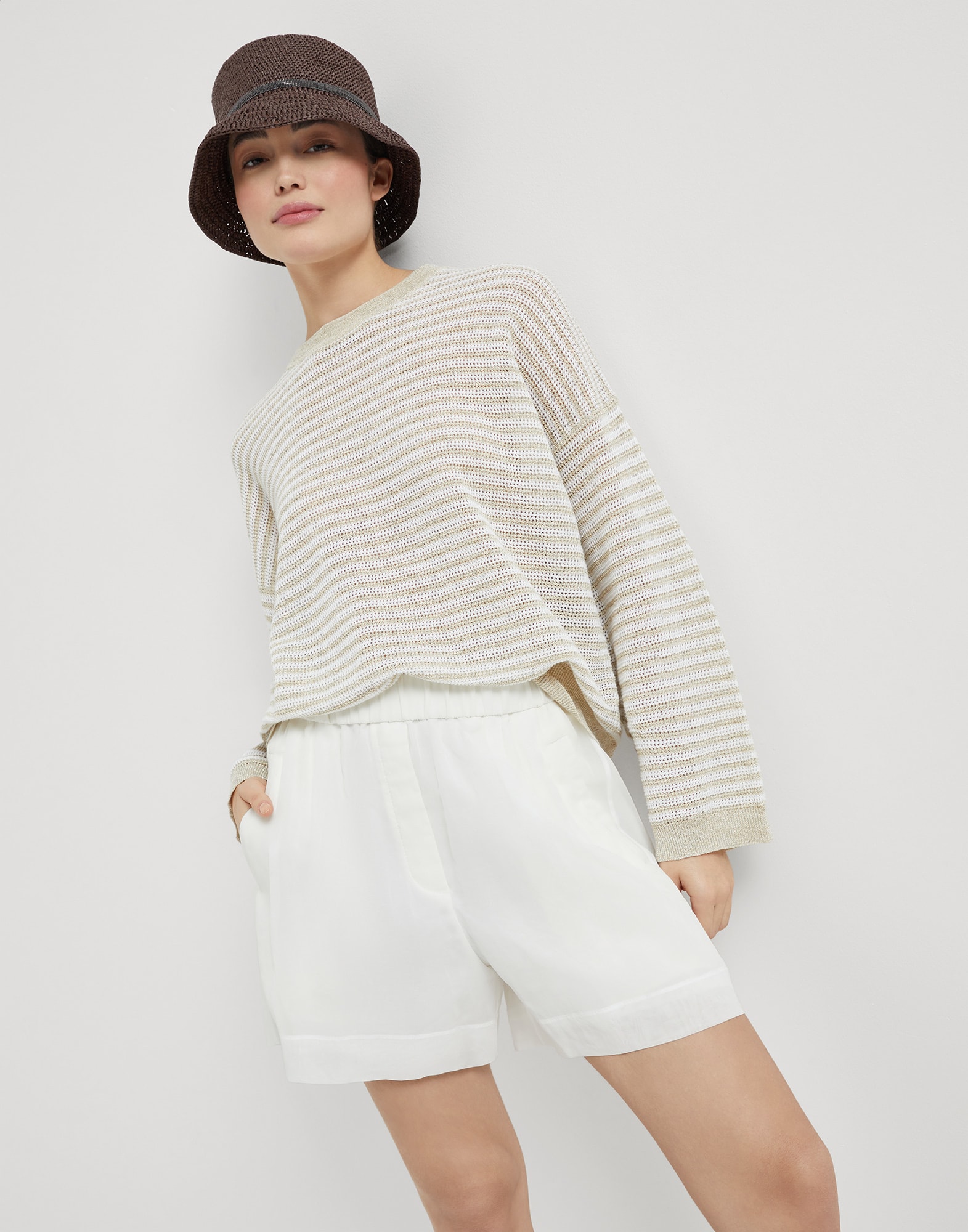 Sparkling sweater Gold Woman - Brunello Cucinelli