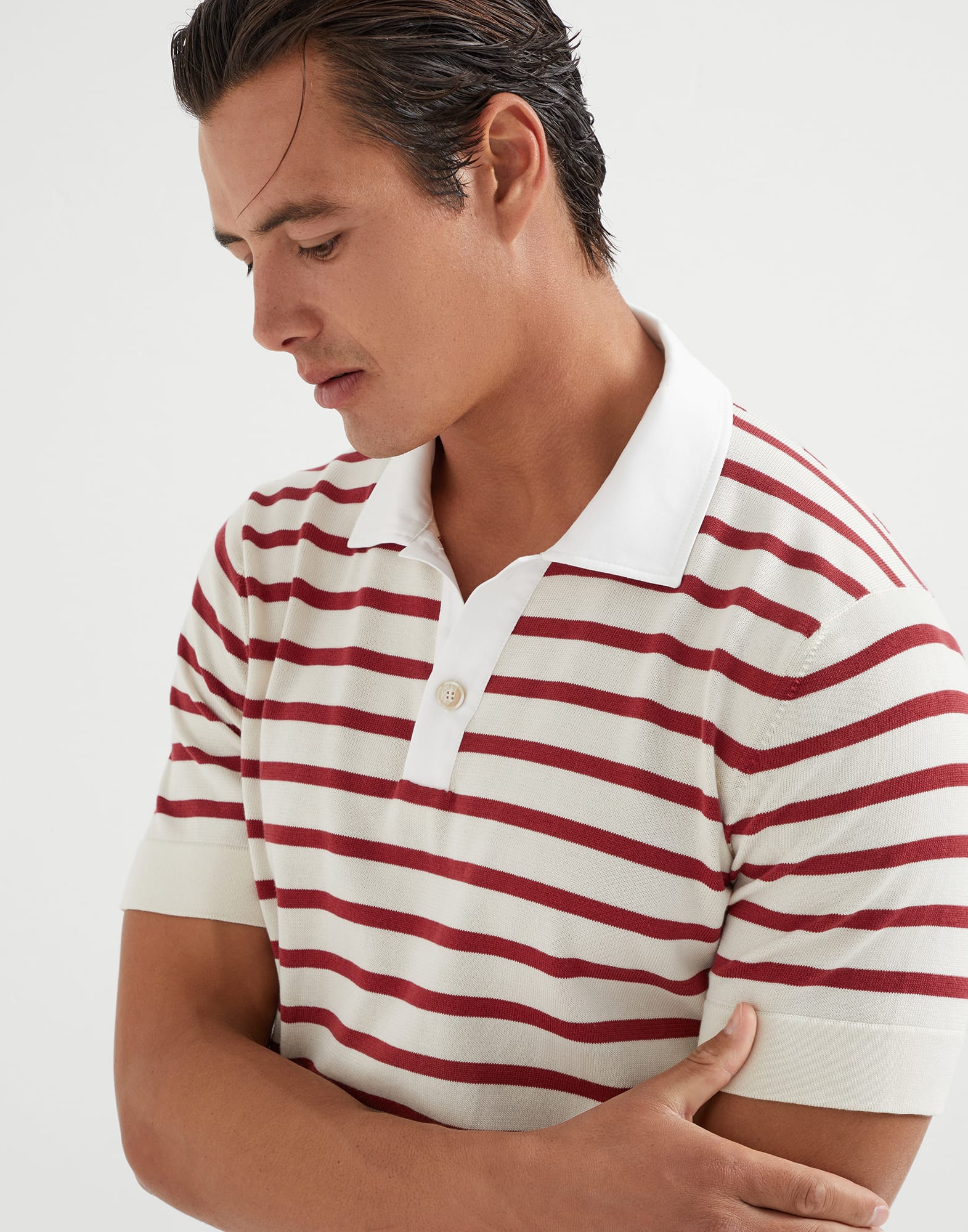 Polo-Style Sweater - Detail view - View Full Screen