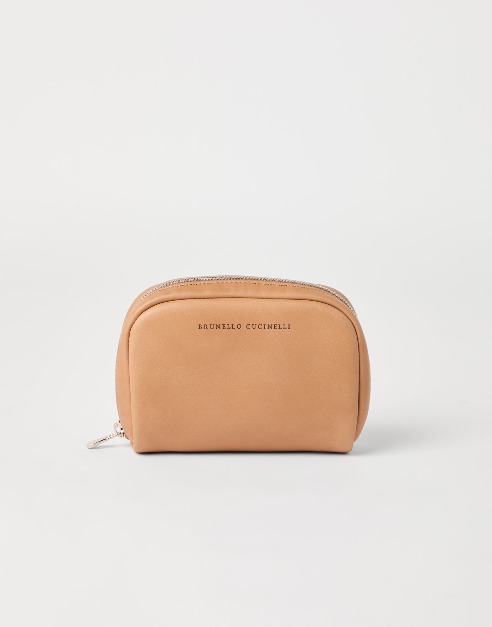 Calfskin beauty case Natural Man - Brunello Cucinelli