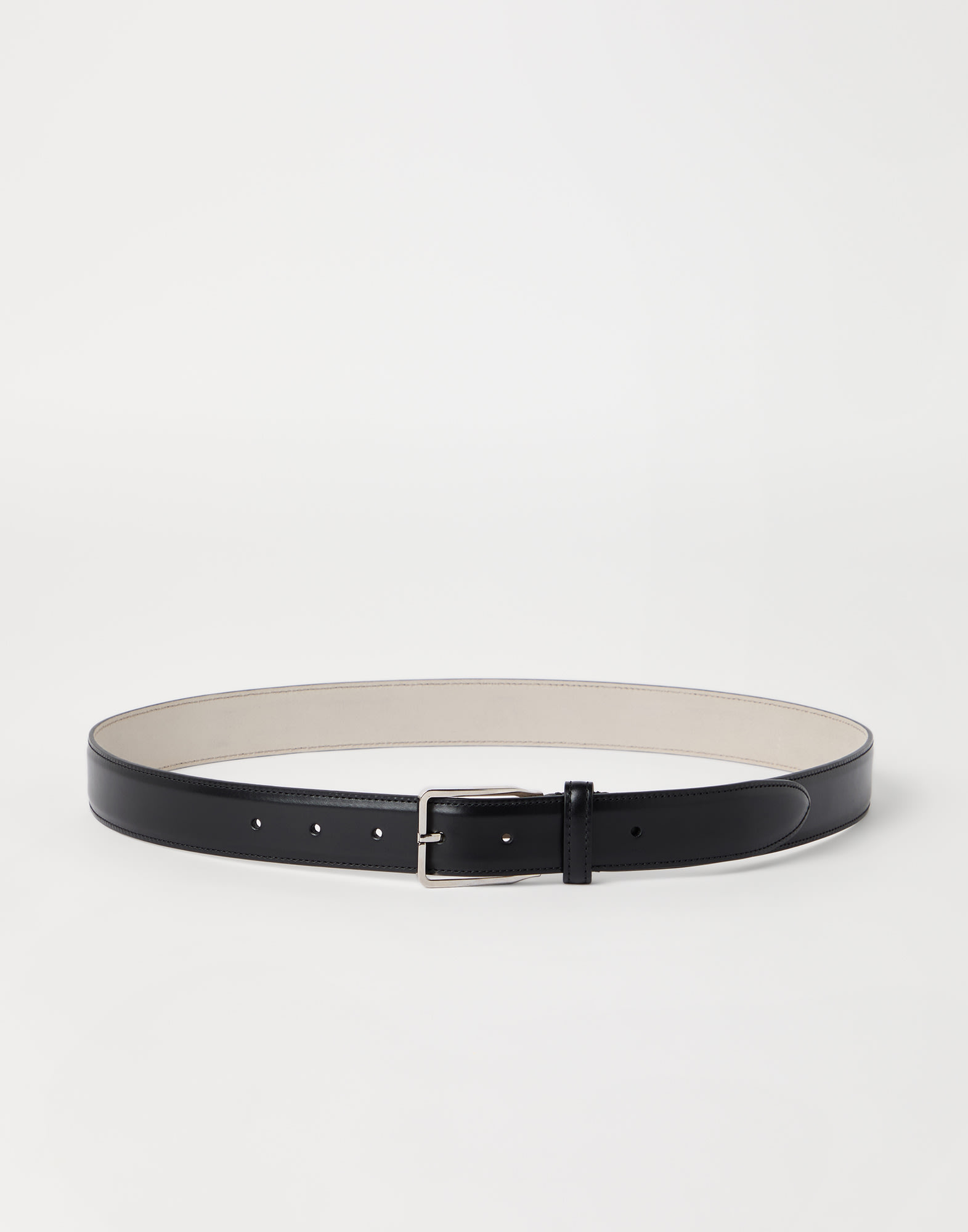 Formal calfskin belt Black Man - Brunello Cucinelli