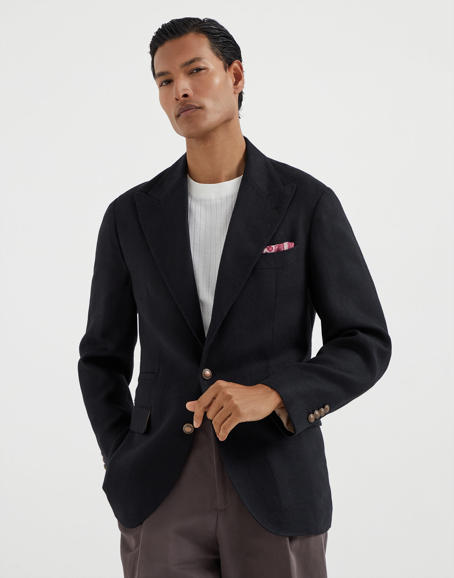 One-and-a-Half-Breasted Blazer - Front view - View Full Screen