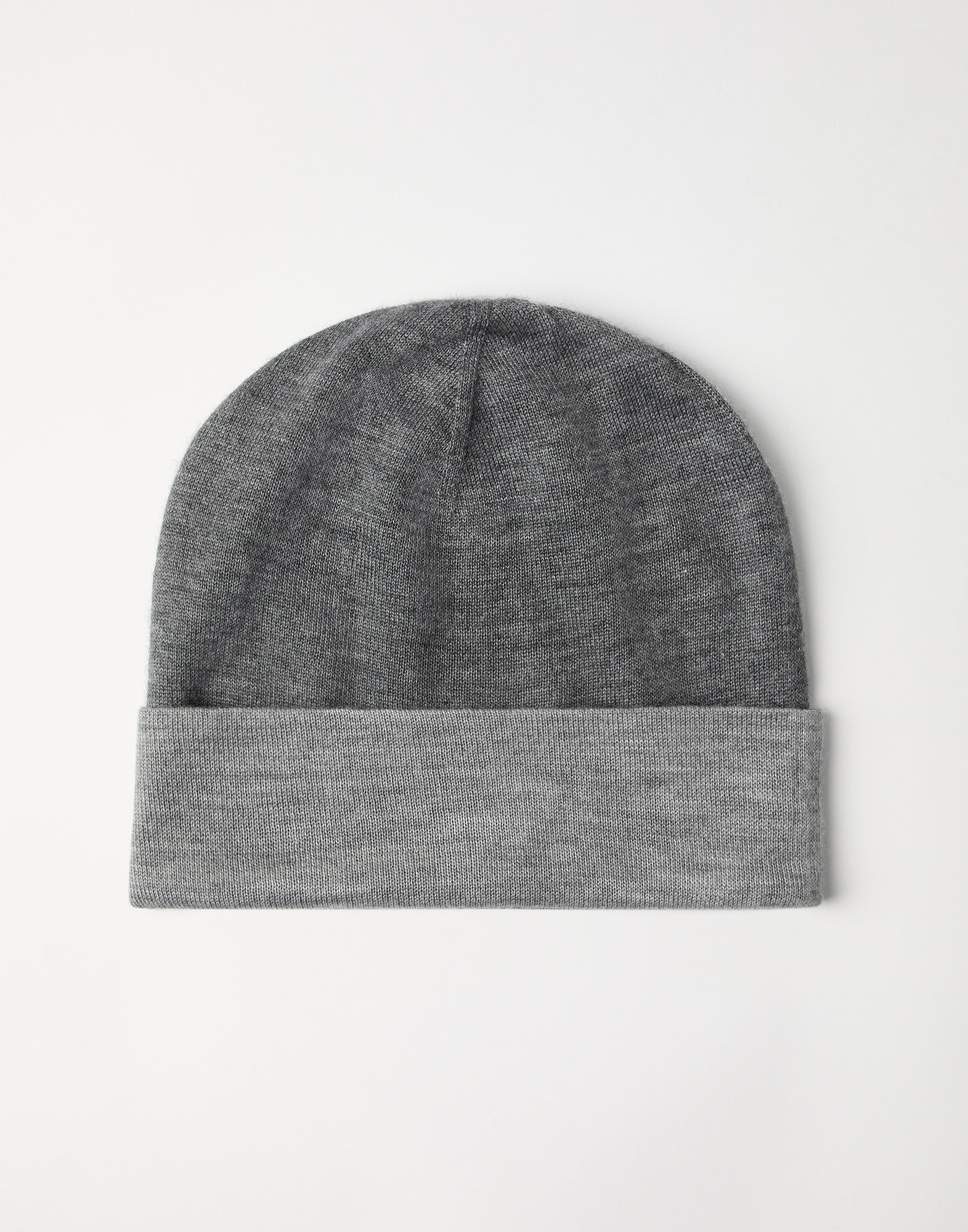 Cashmere and silk beanie Dark Grey Man - Brunello Cucinelli