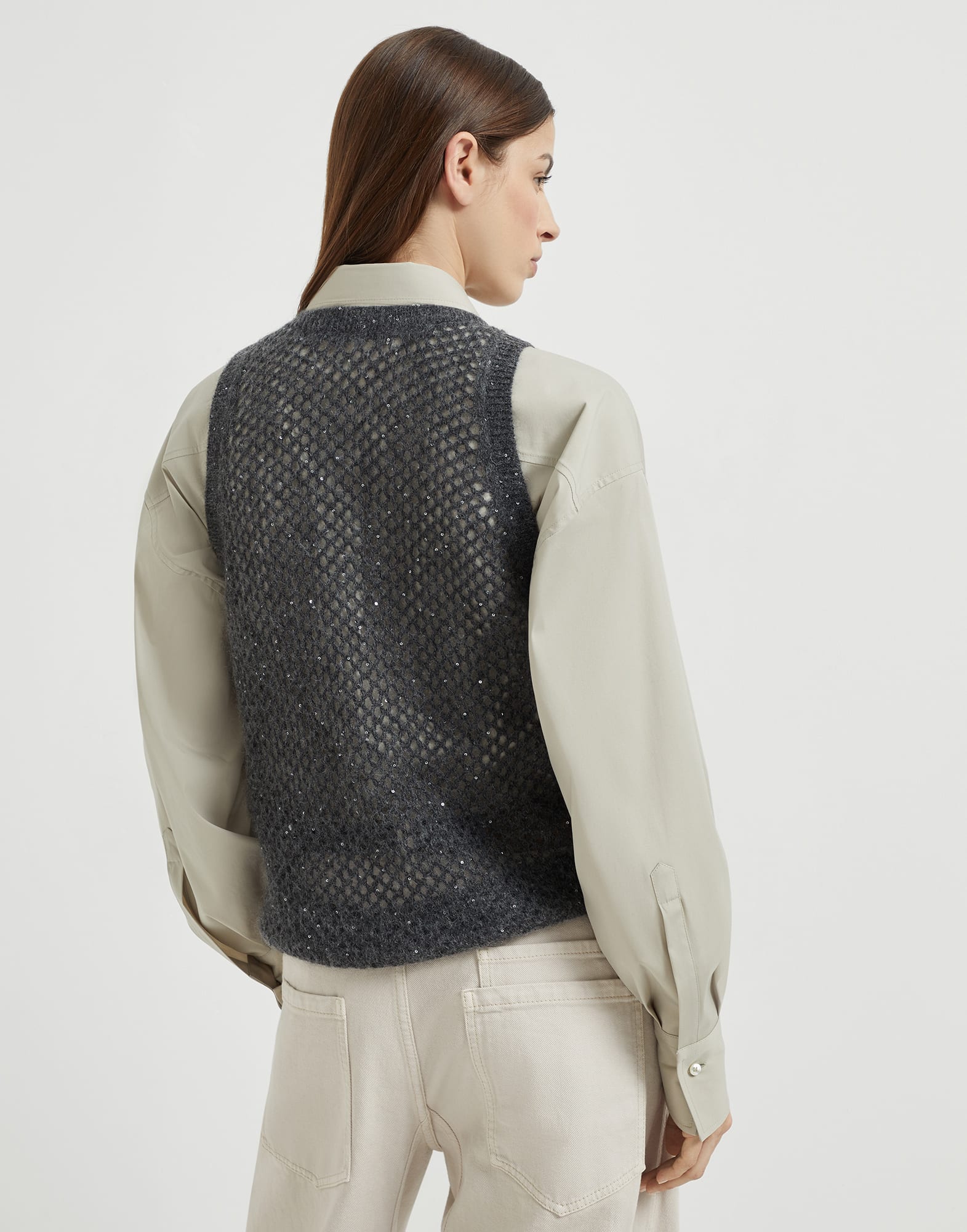 Knitted Top - Back view - View Full Screen