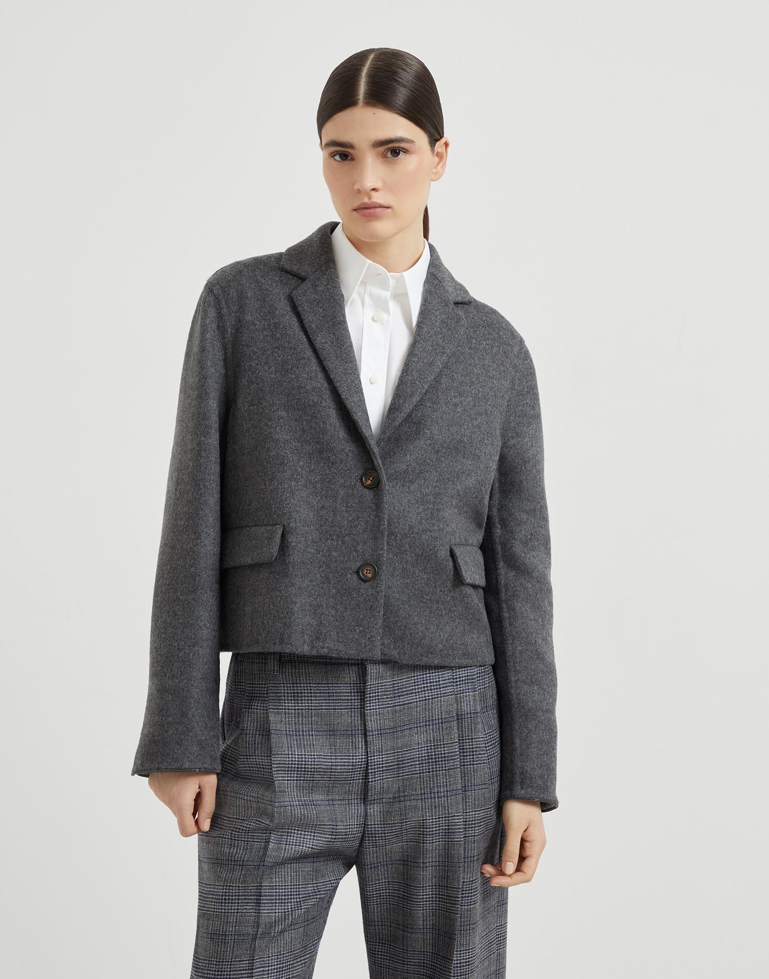 Giacca Crop lavorazione double