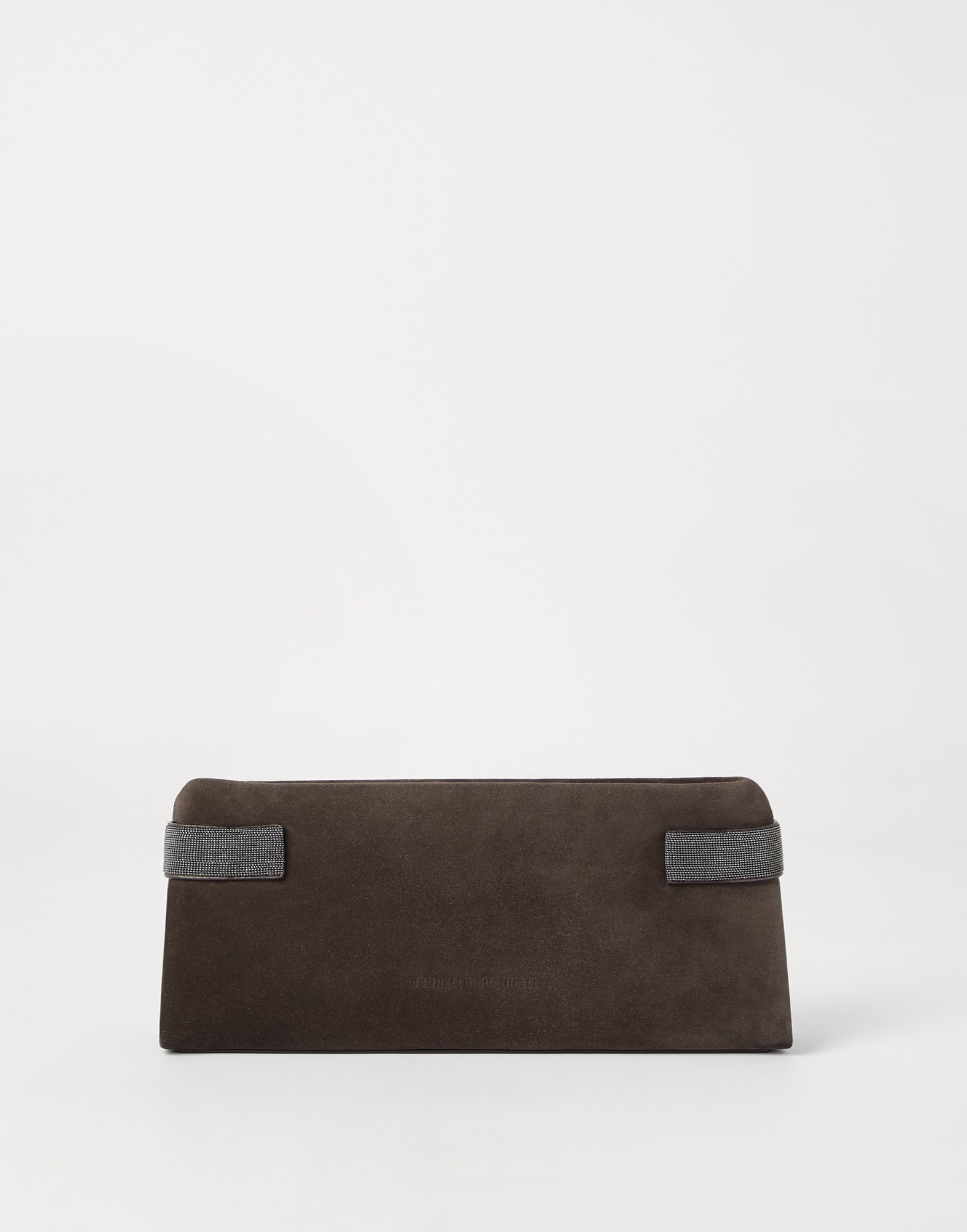 Borsa Pouch Essence Marrone Scuro Donna - Brunello Cucinelli