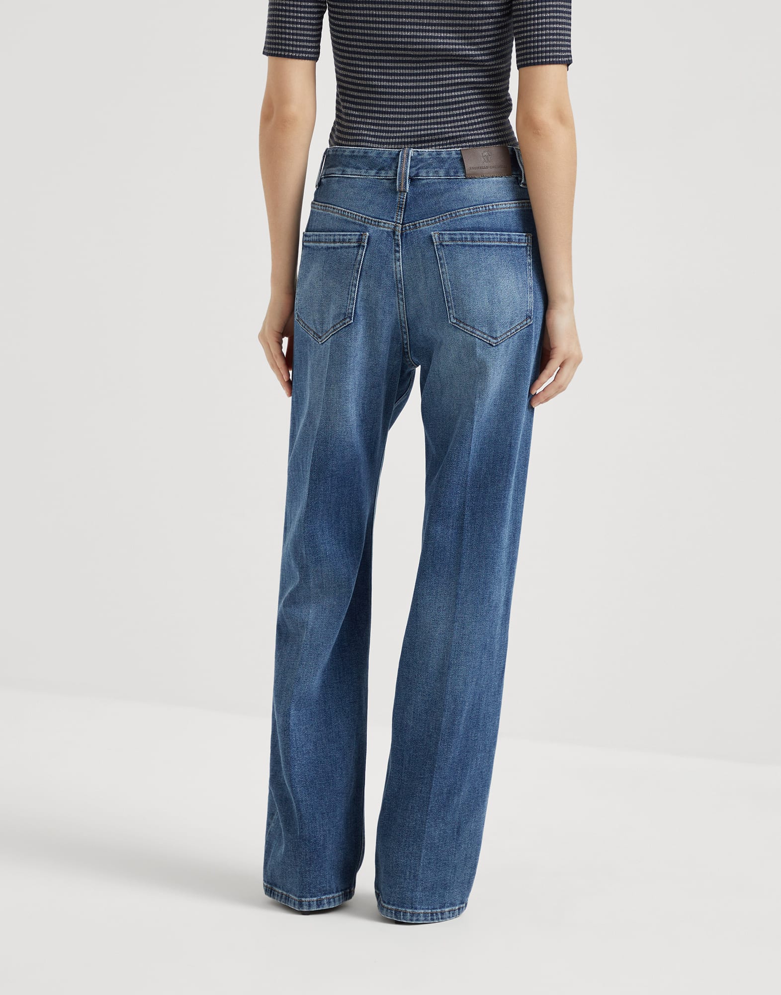 Contemporary Loose trousers Denim Woman - Brunello Cucinelli