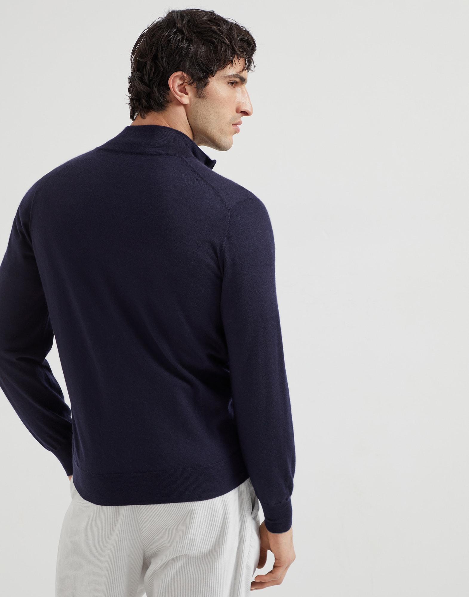 Zip-front Cardigan - Back view - View Full Screen