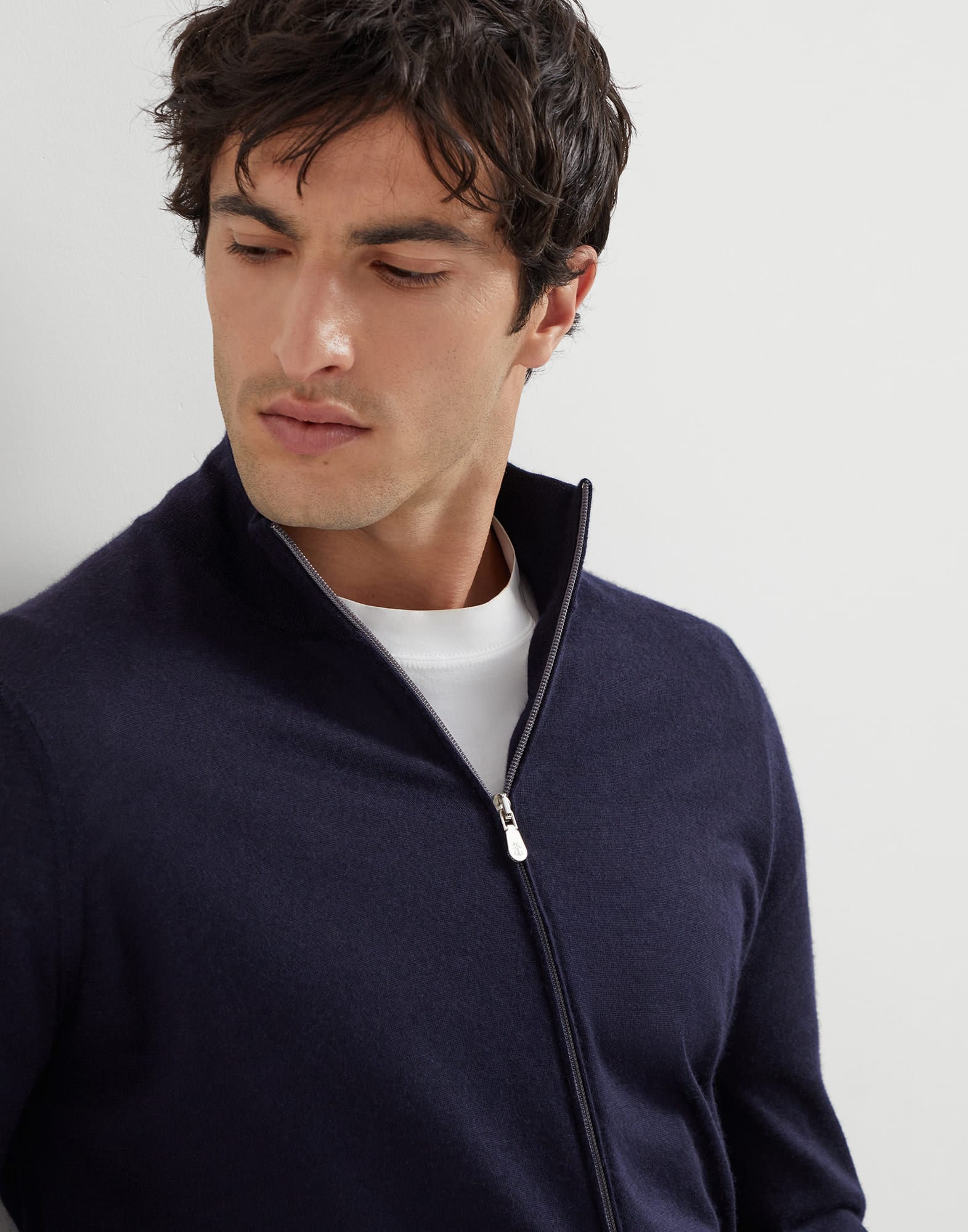 Zip-front Cardigan - Detail view - View Full Screen