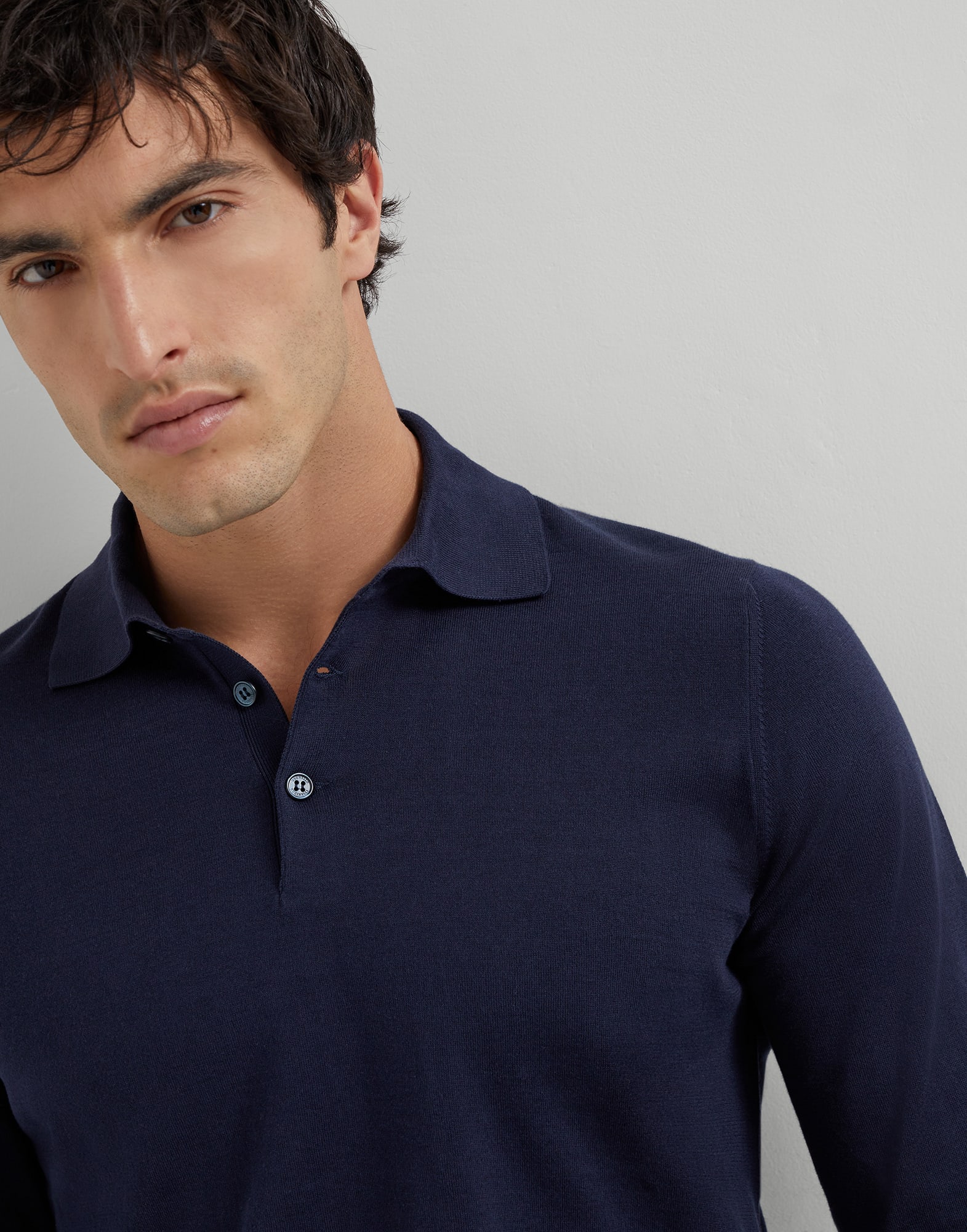 Polo-Style Sweater - Detail view - View Full Screen