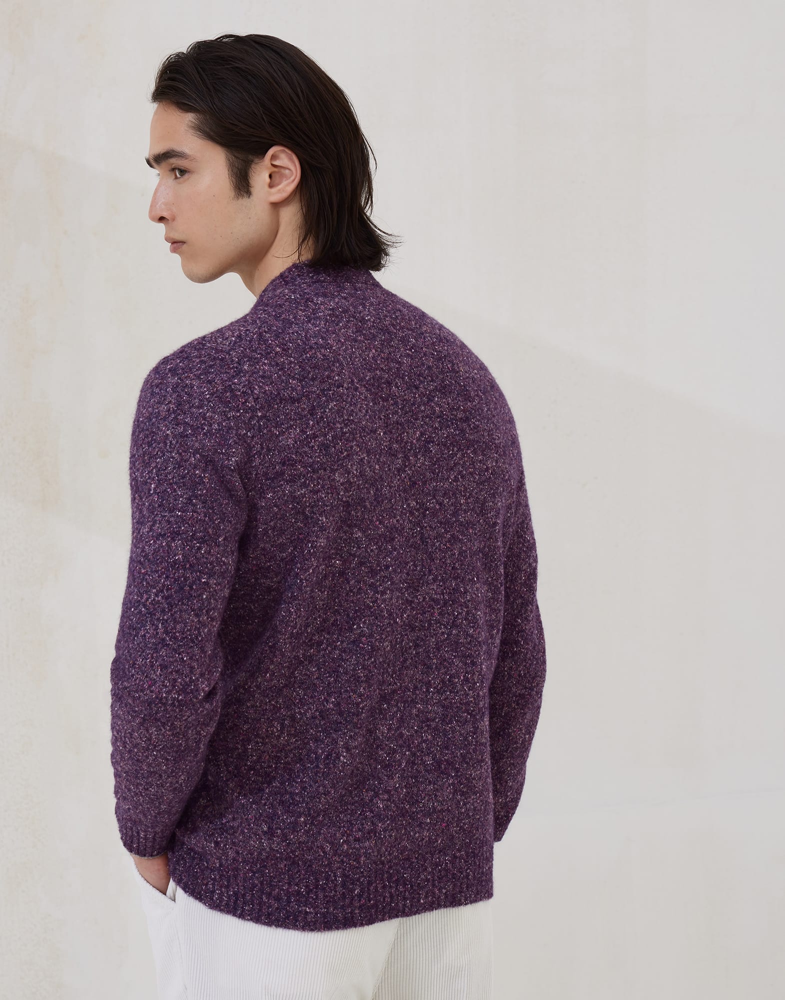 Button-front Cardigan - Back view - View Full Screen