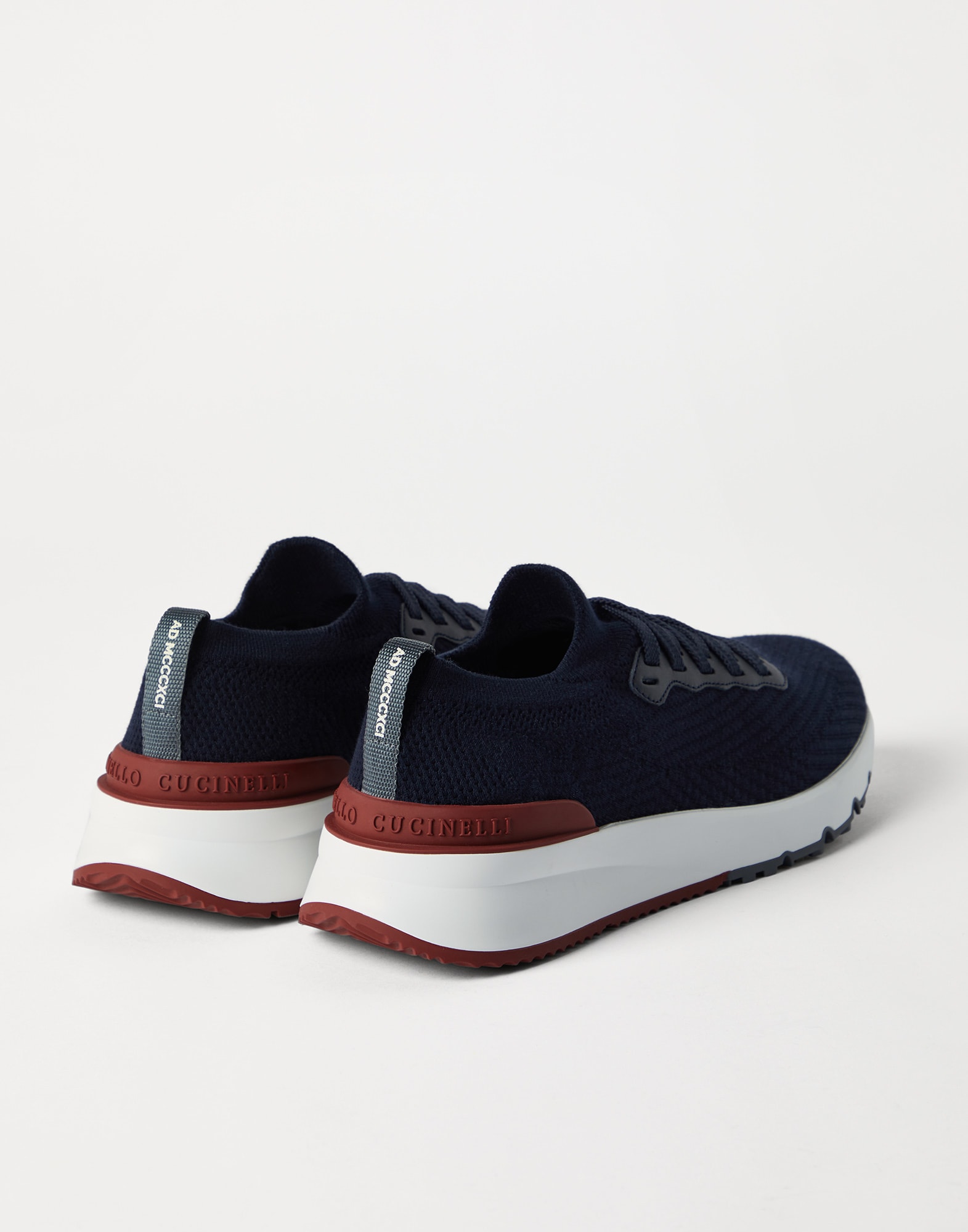 Knit runners for Man in Black | Brunello Cucinelli Knit runners for Man in Black | Brunello Cucinelli