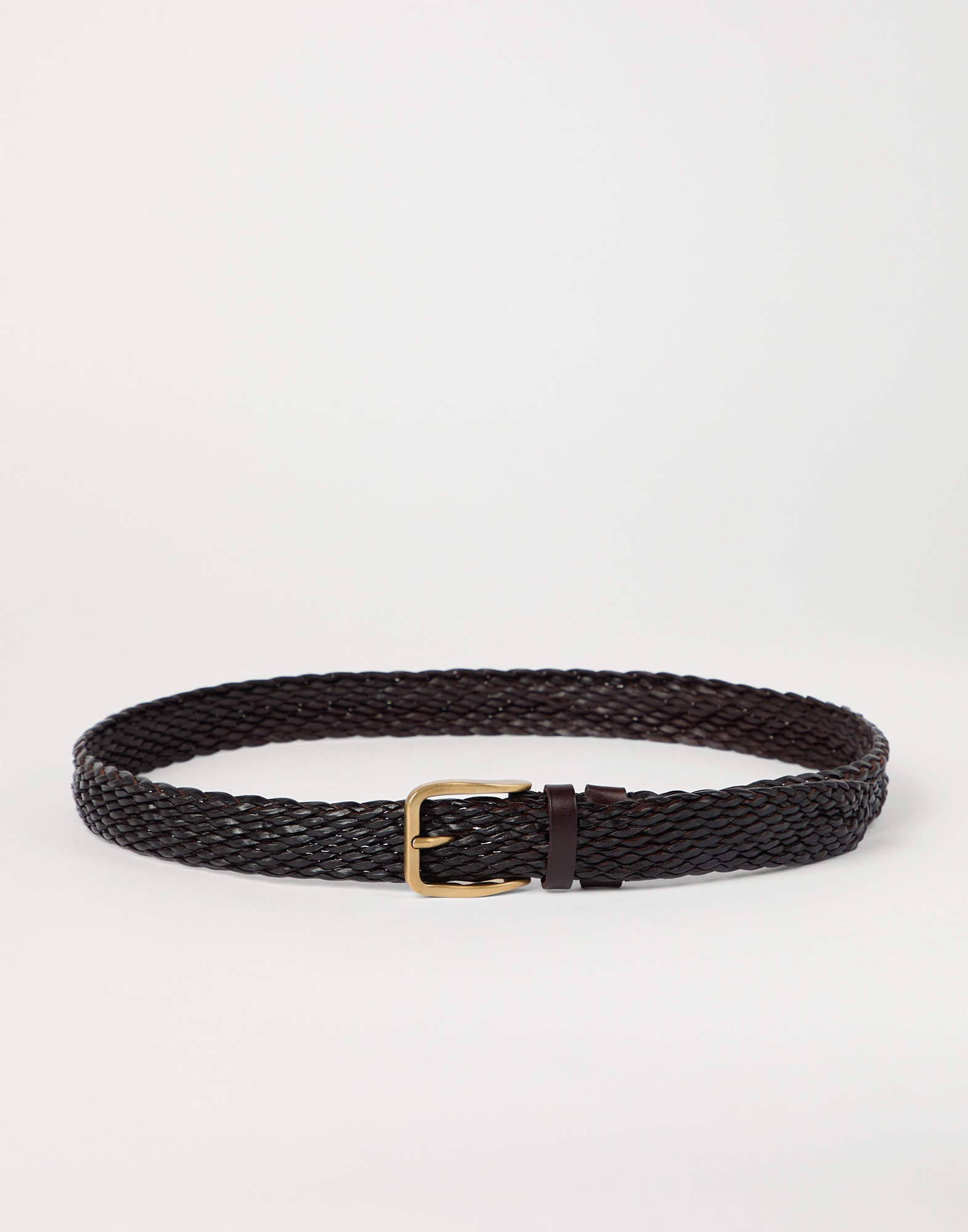 Calfskin belt Brown Man - Brunello Cucinelli