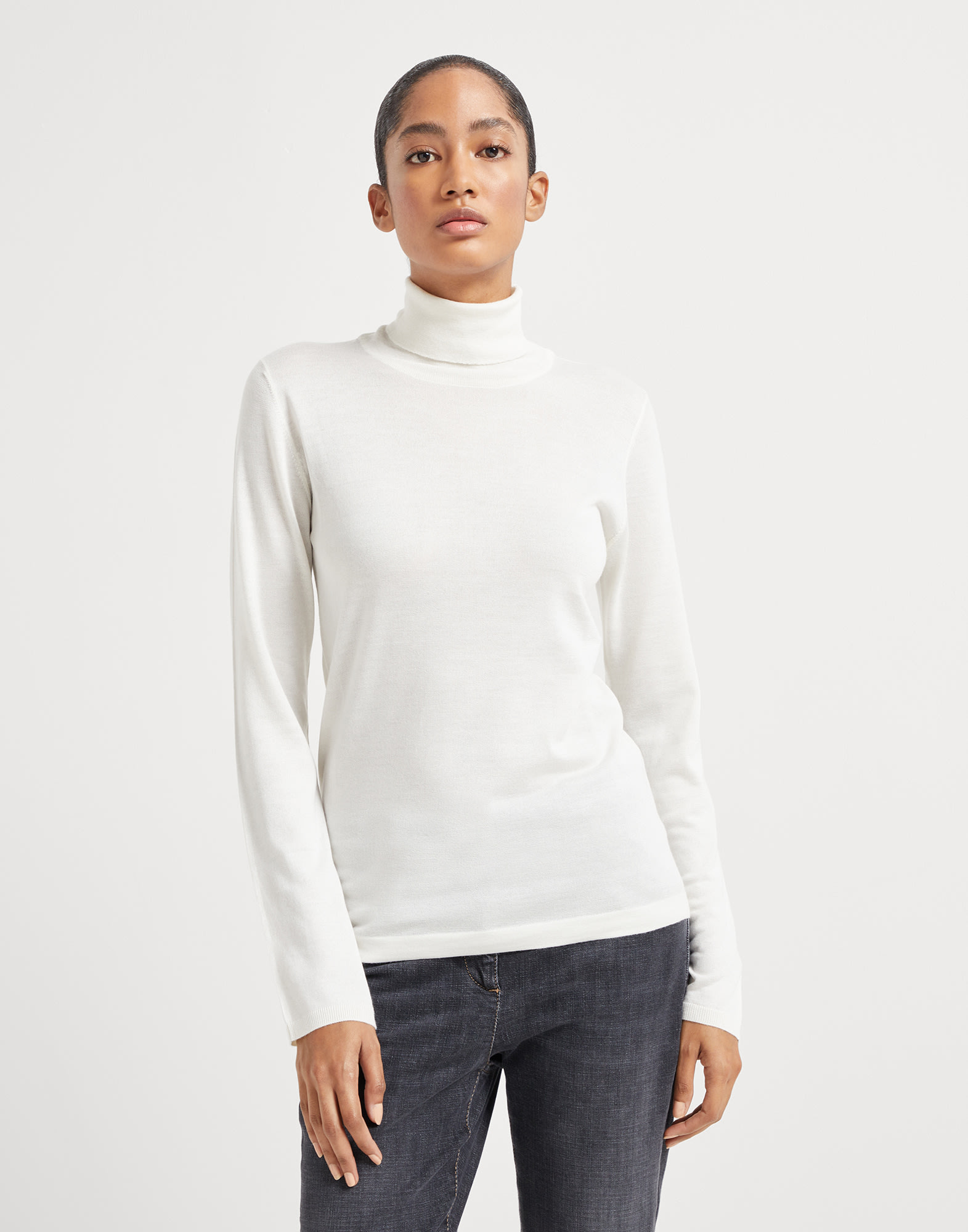 Maglia leggera Bianco Donna - Brunello Cucinelli