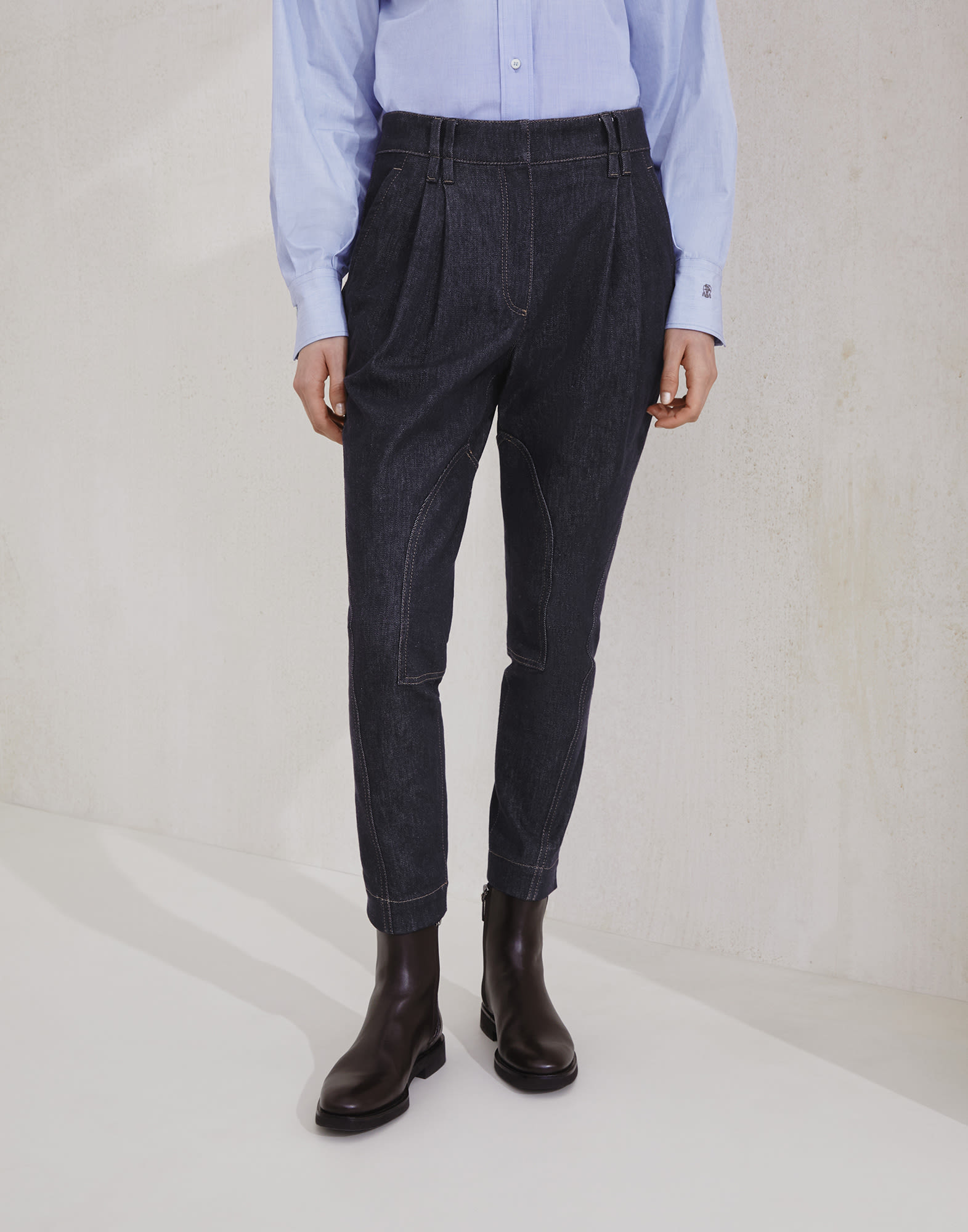 エクイストリアントラウザーズ ダークデニム レディース - Brunello Cucinelli