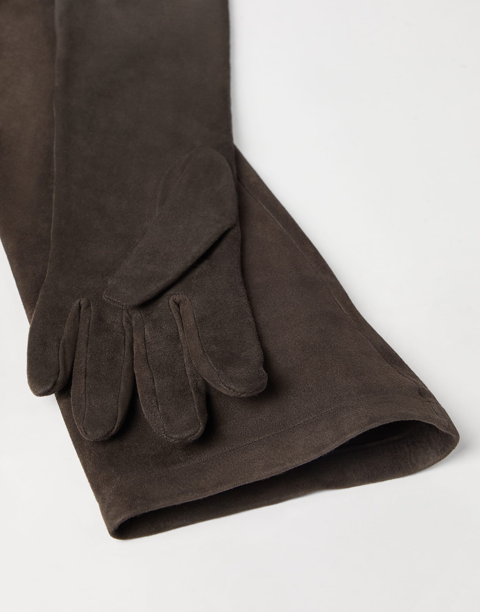Couture suede gloves for Woman in Rust Brown | Brunello Couture suede gloves for Woman in Rust Brown | Brunello