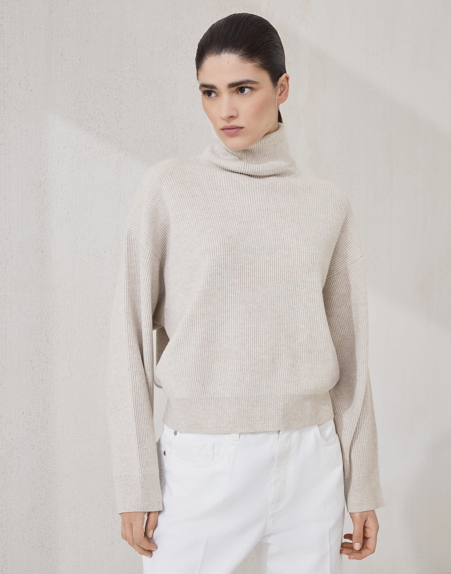 Maglia in lana, cashmere e seta
