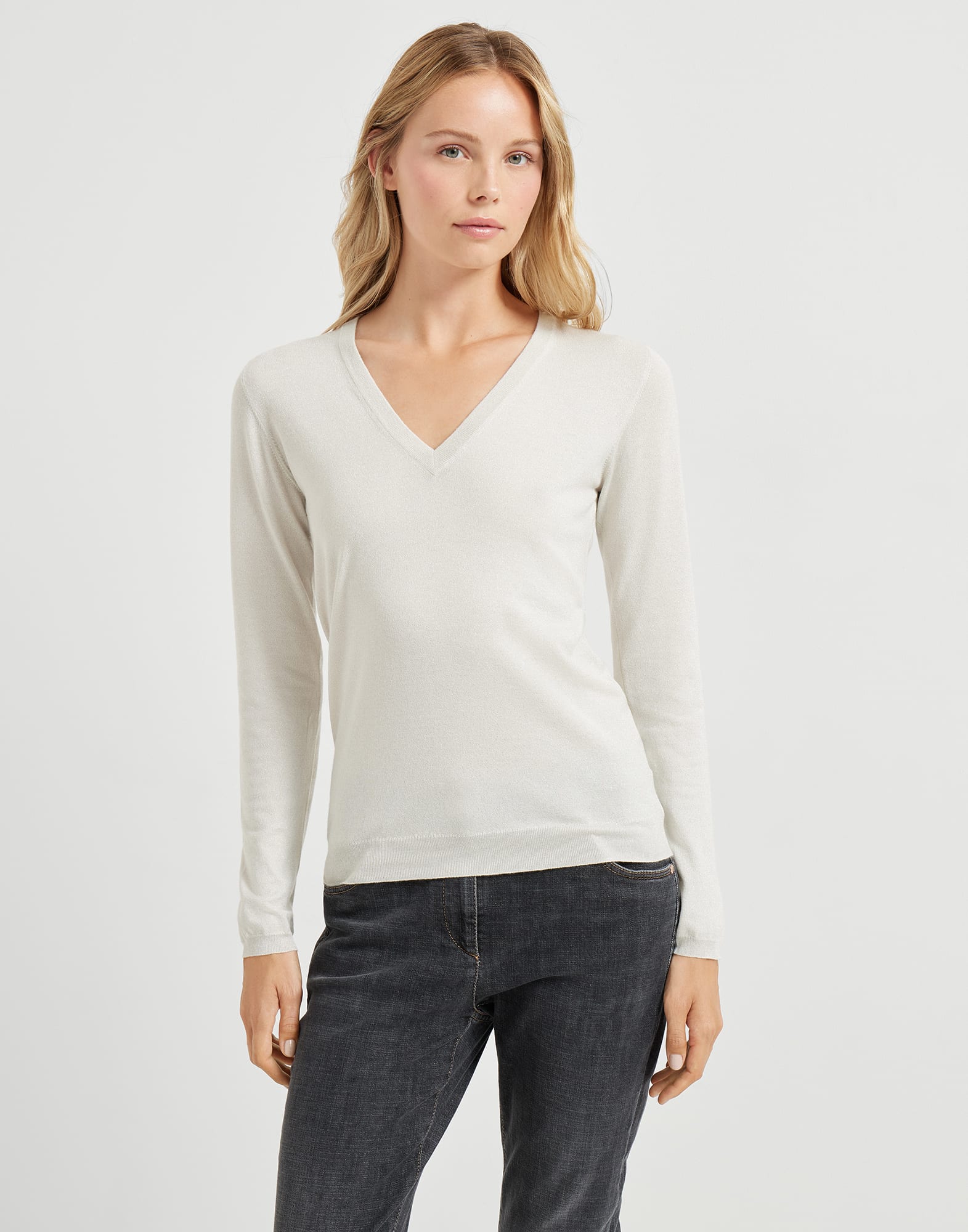 Sparkling sweater Rice Woman - Brunello Cucinelli