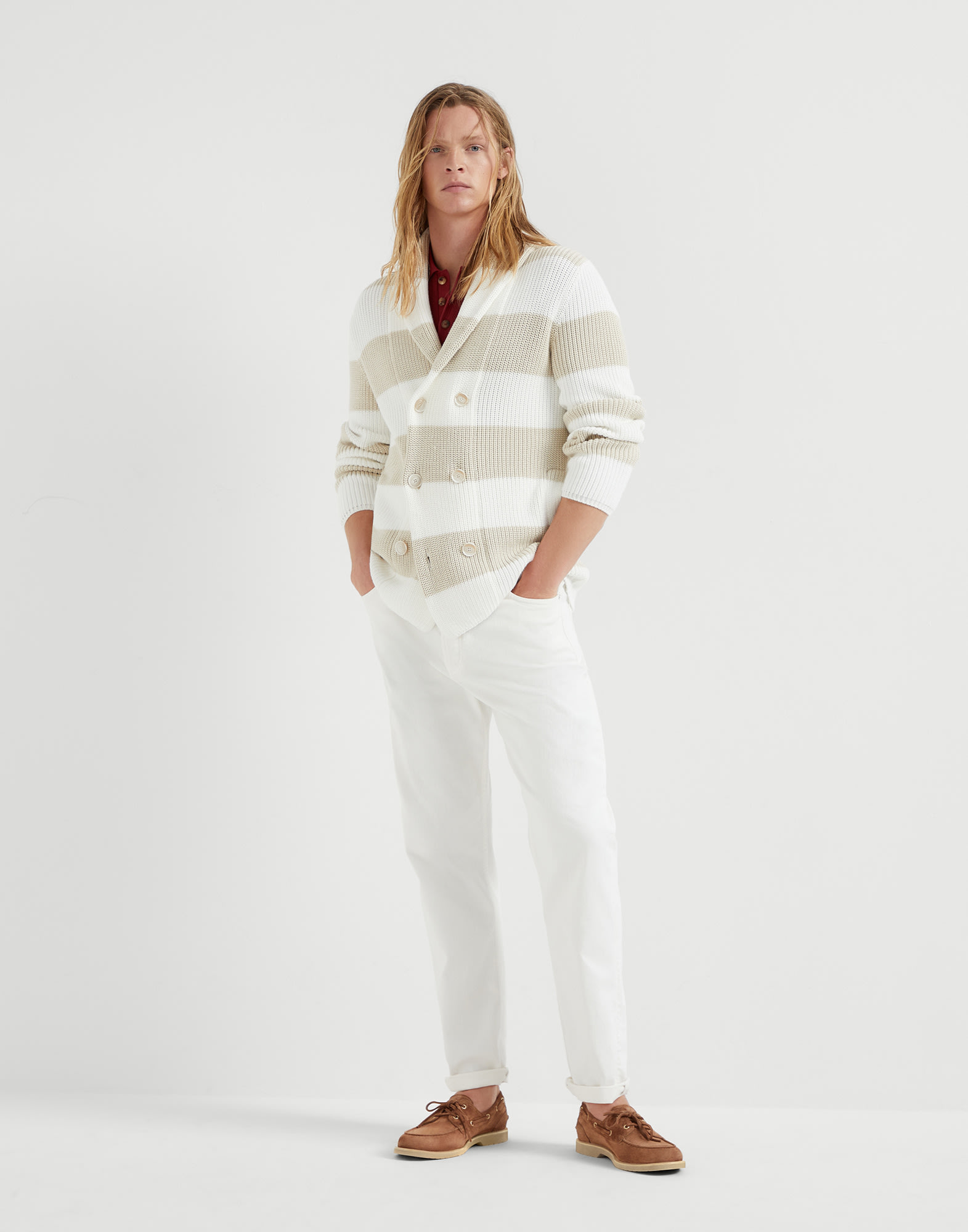 Polo-Style Sweater - Full look - View Full Screen