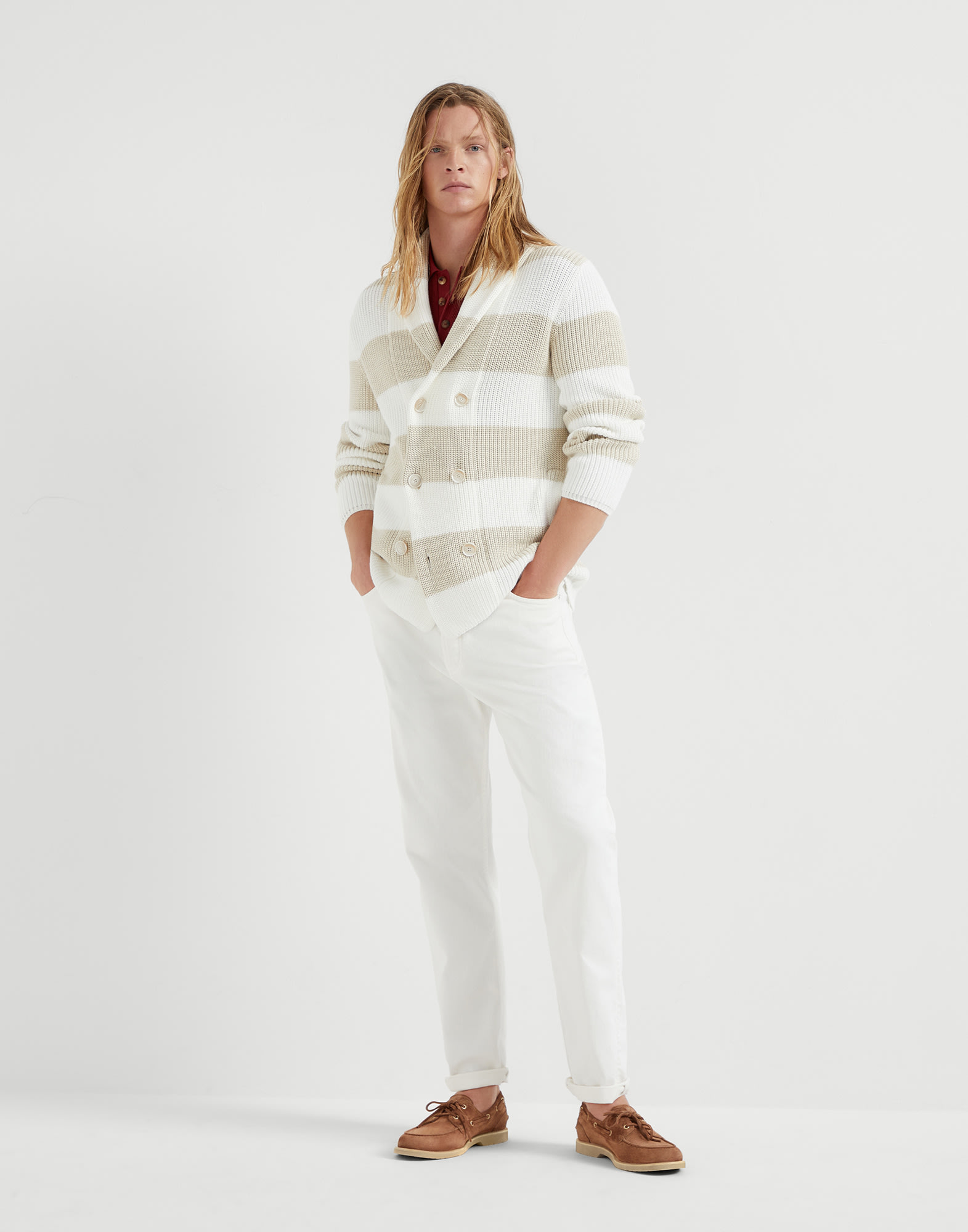 Button-front Cardigan - Full look - View Full Screen