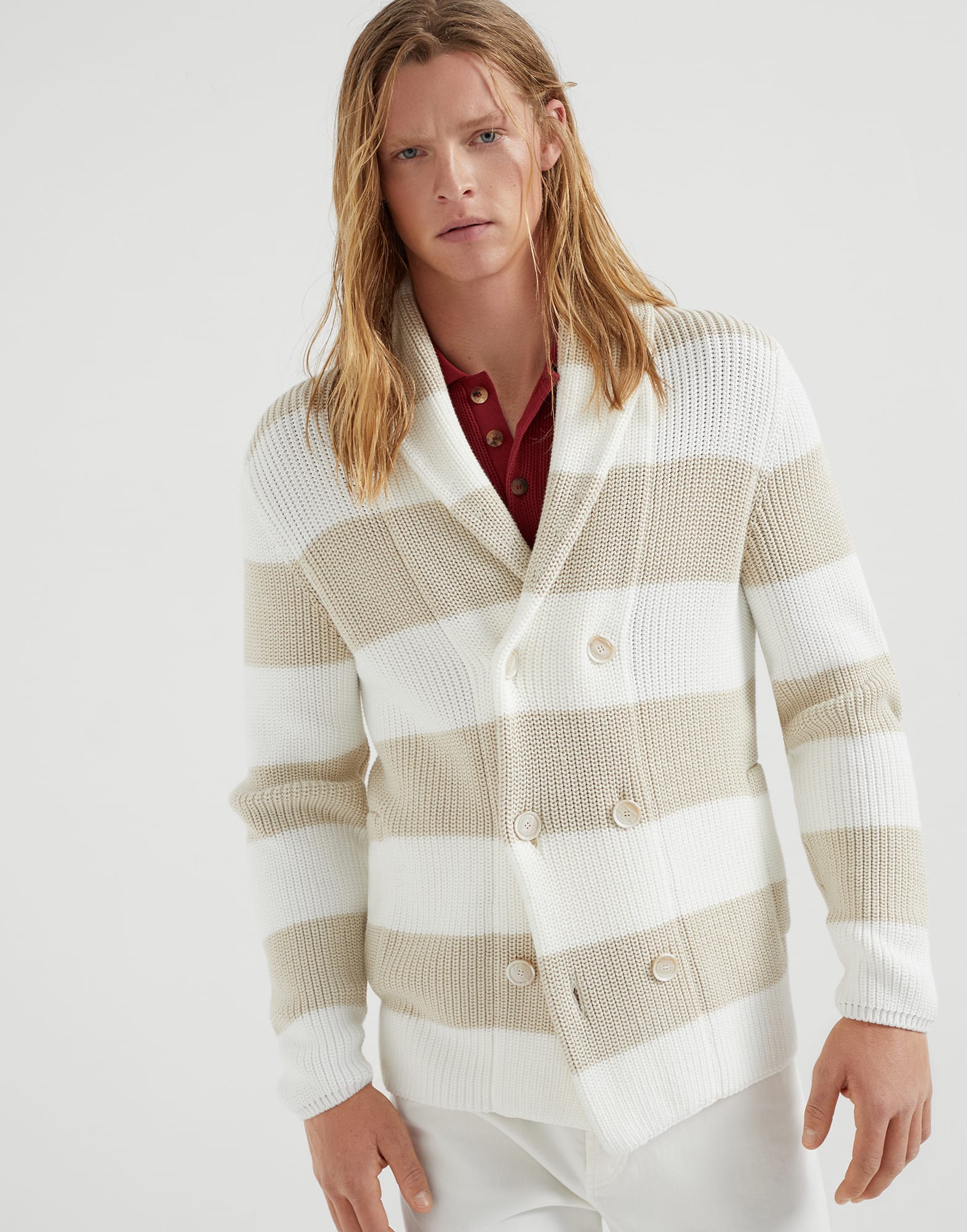 Half English rib cardigan
