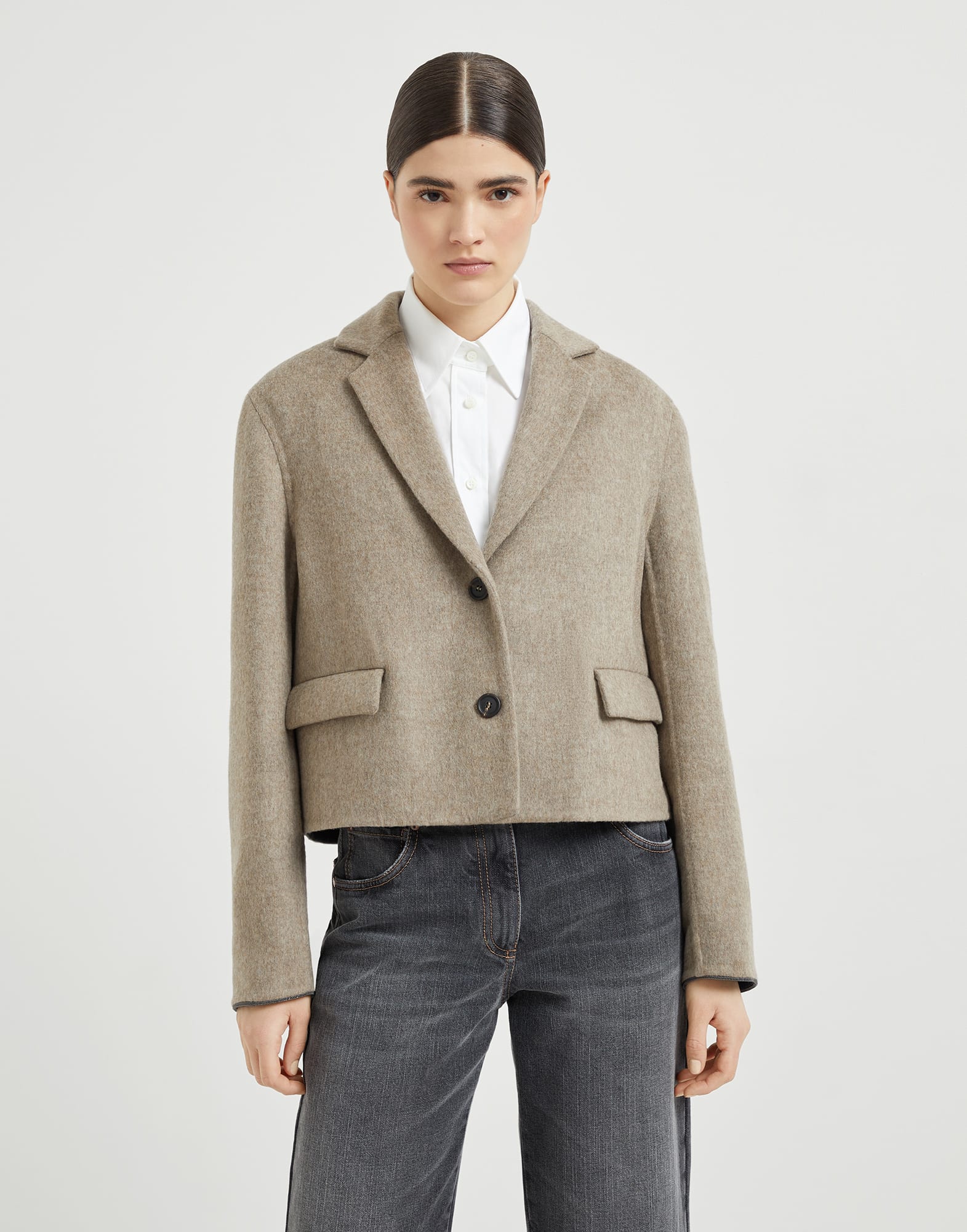 Giacca Crop lavorazione double