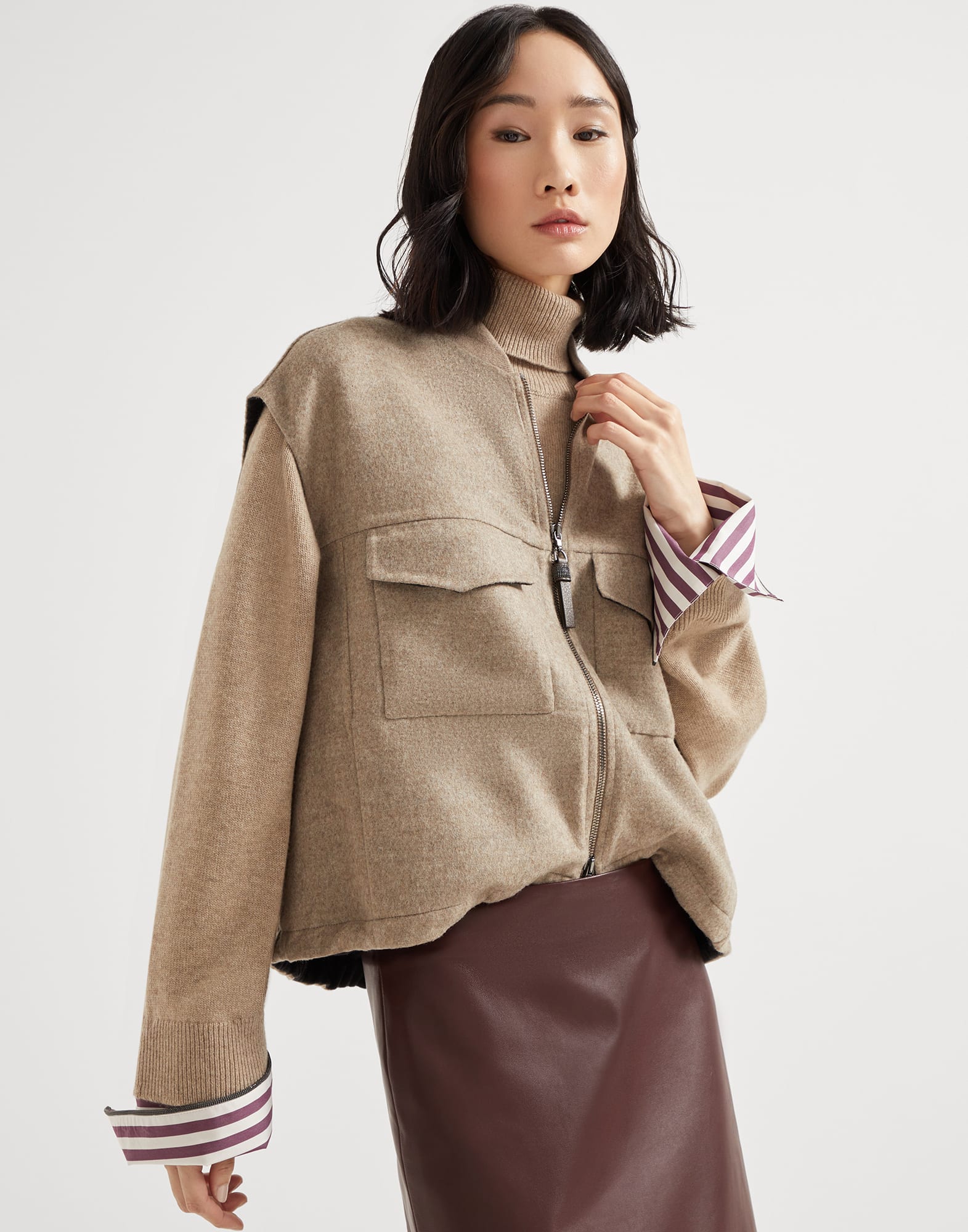 Hand-crafted vest Rope Woman - Brunello Cucinelli