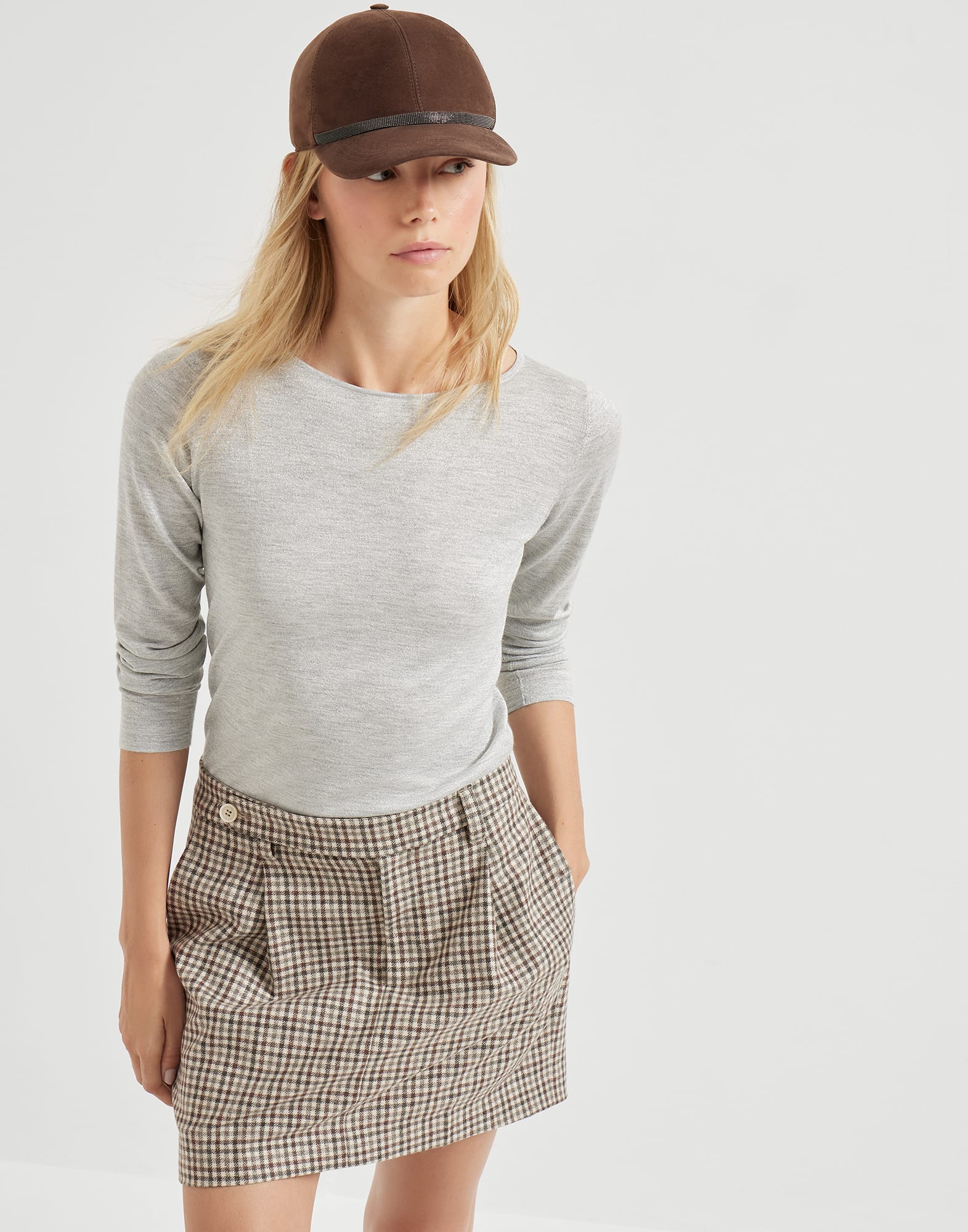 Maglia Sparkling Ciottolo Donna - Brunello Cucinelli