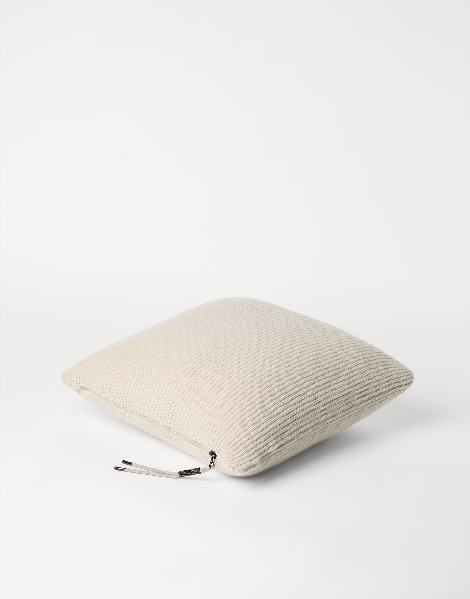 Cuscino in maglia Beige Lifestyle - Brunello Cucinelli