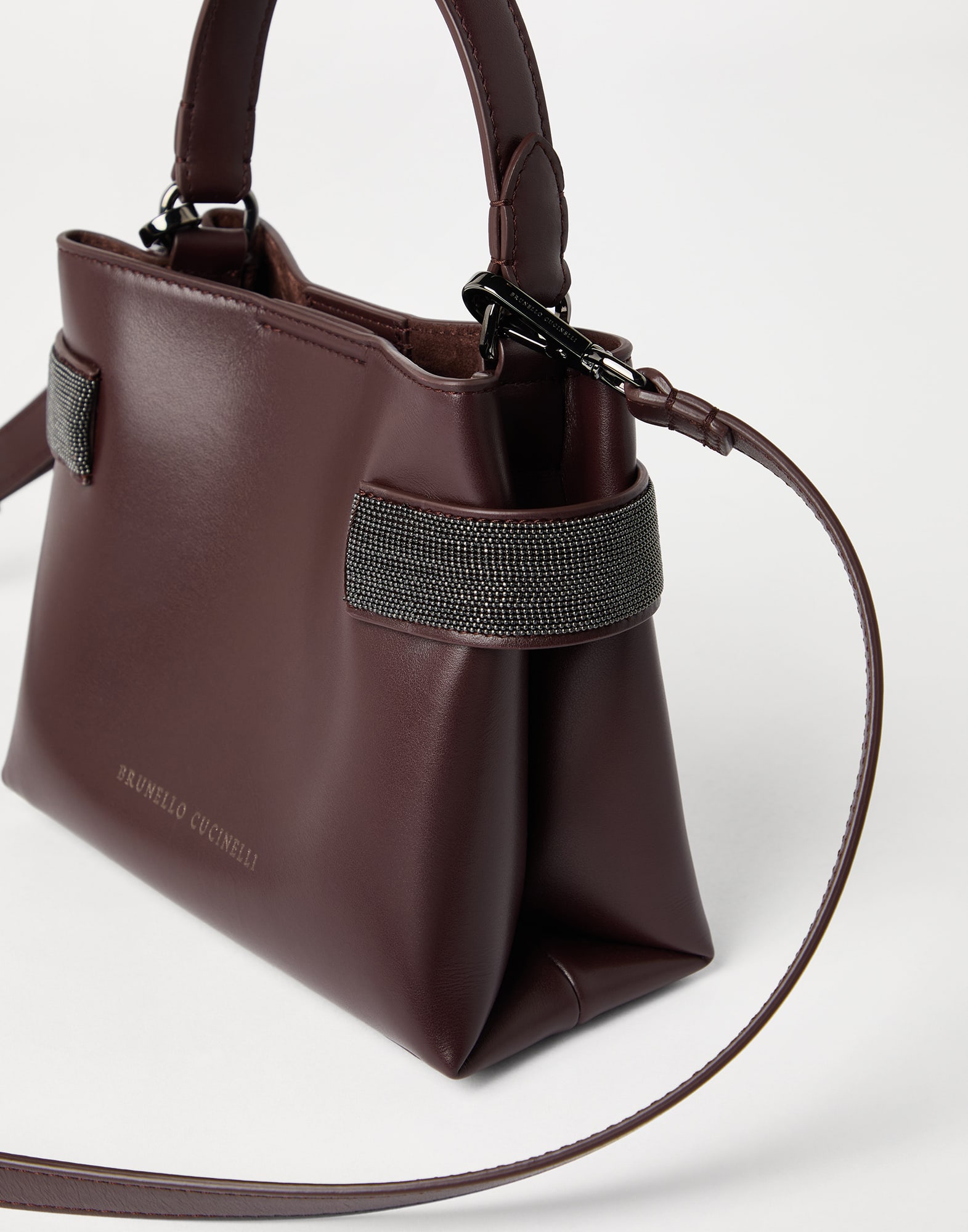 Small Top-Handle Essence bag for Woman in Hazelnut Small Top-Handle Essence bag for Woman in Hazelnut