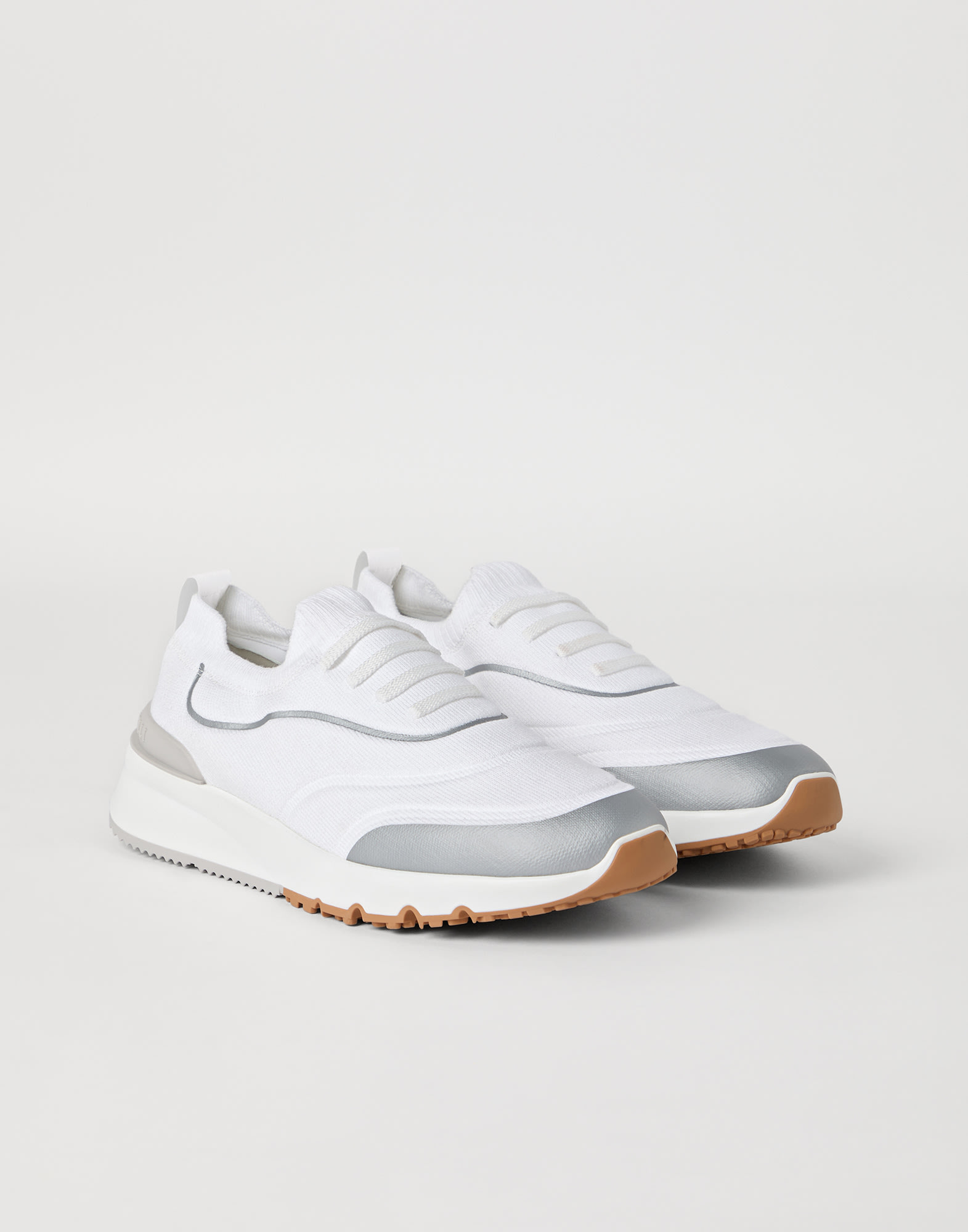 Runners in maglia Bianco Uomo - Brunello Cucinelli