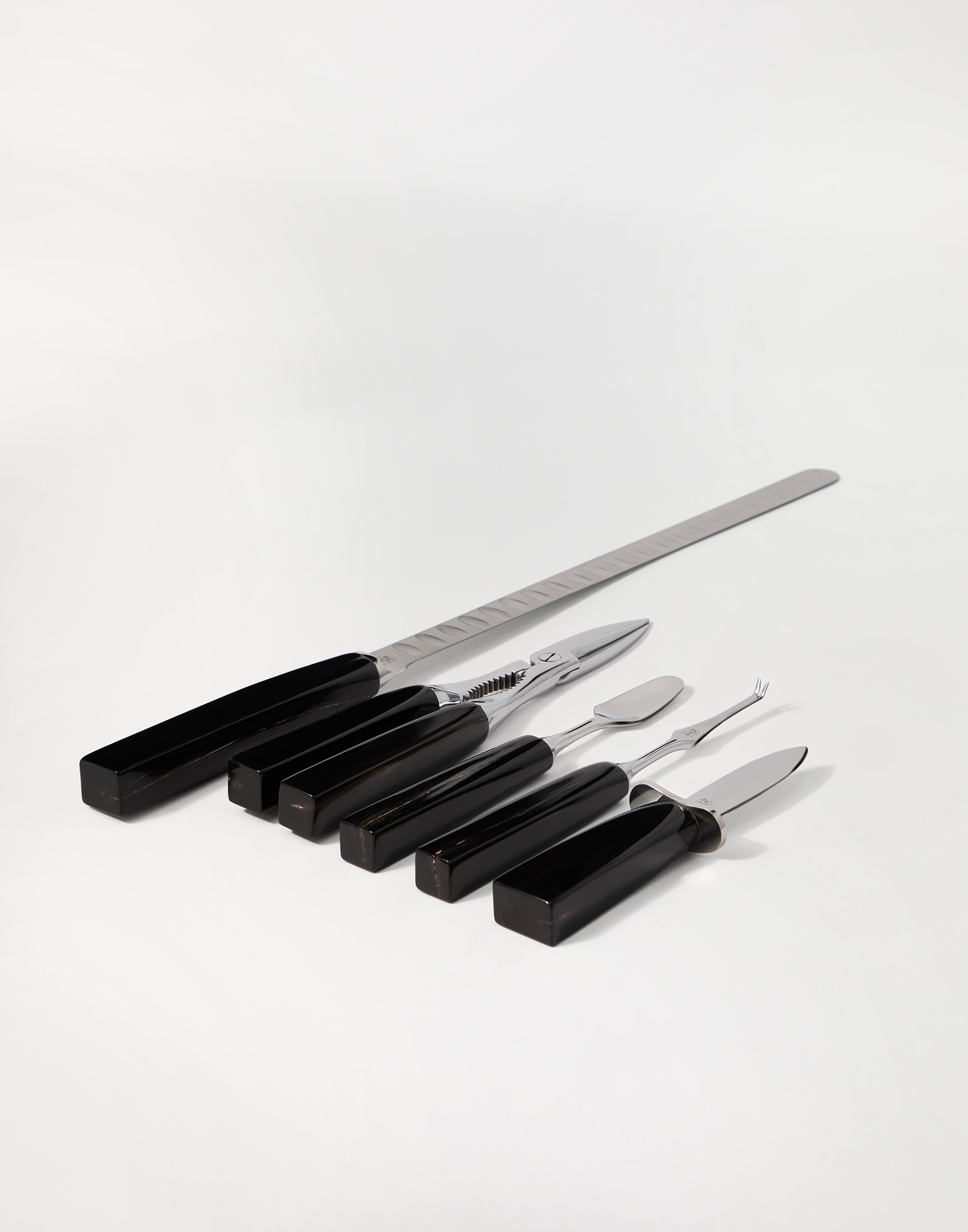 Set of crudités utensils