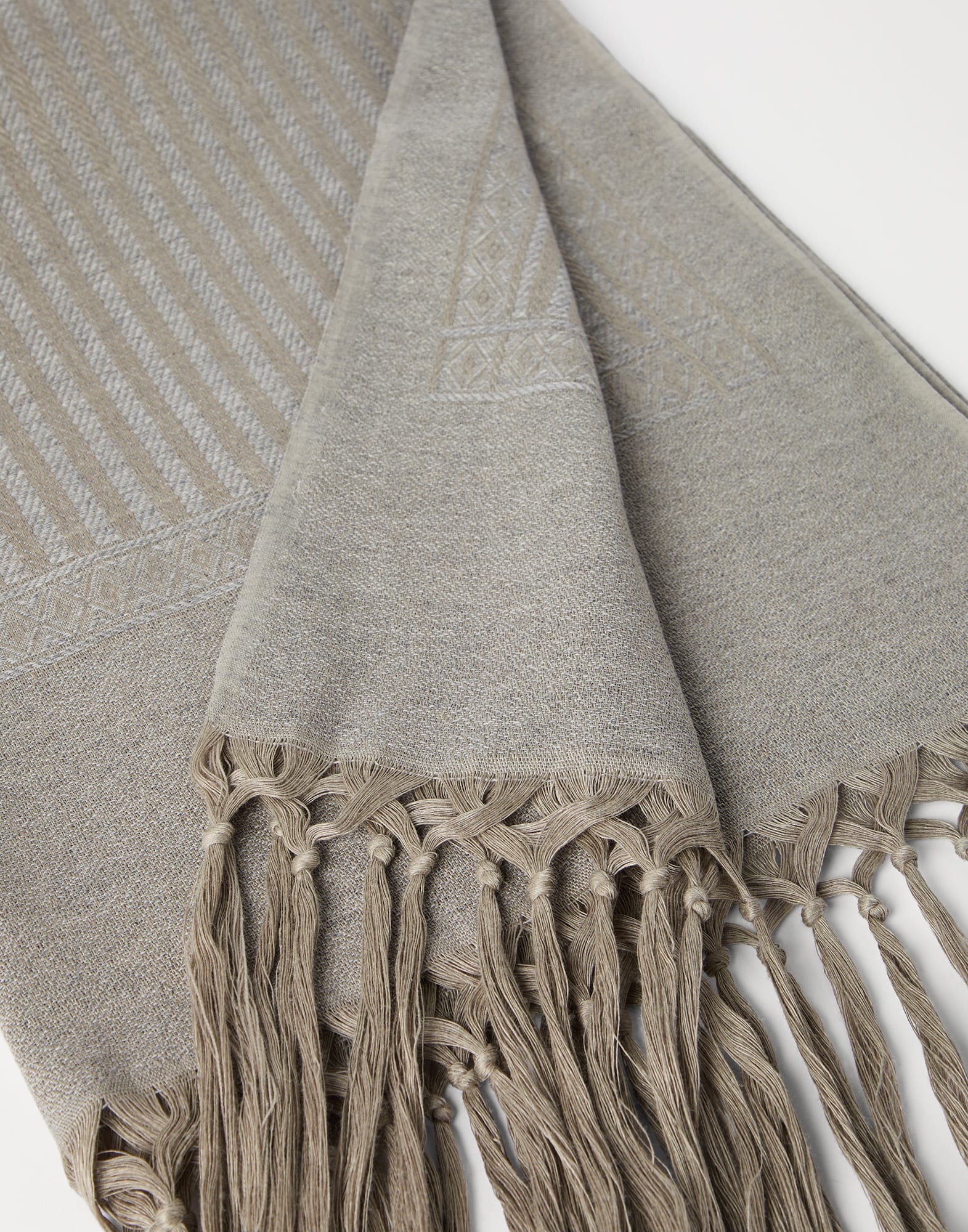 Linen & Cashmere Towels - Back view - View Full Screen