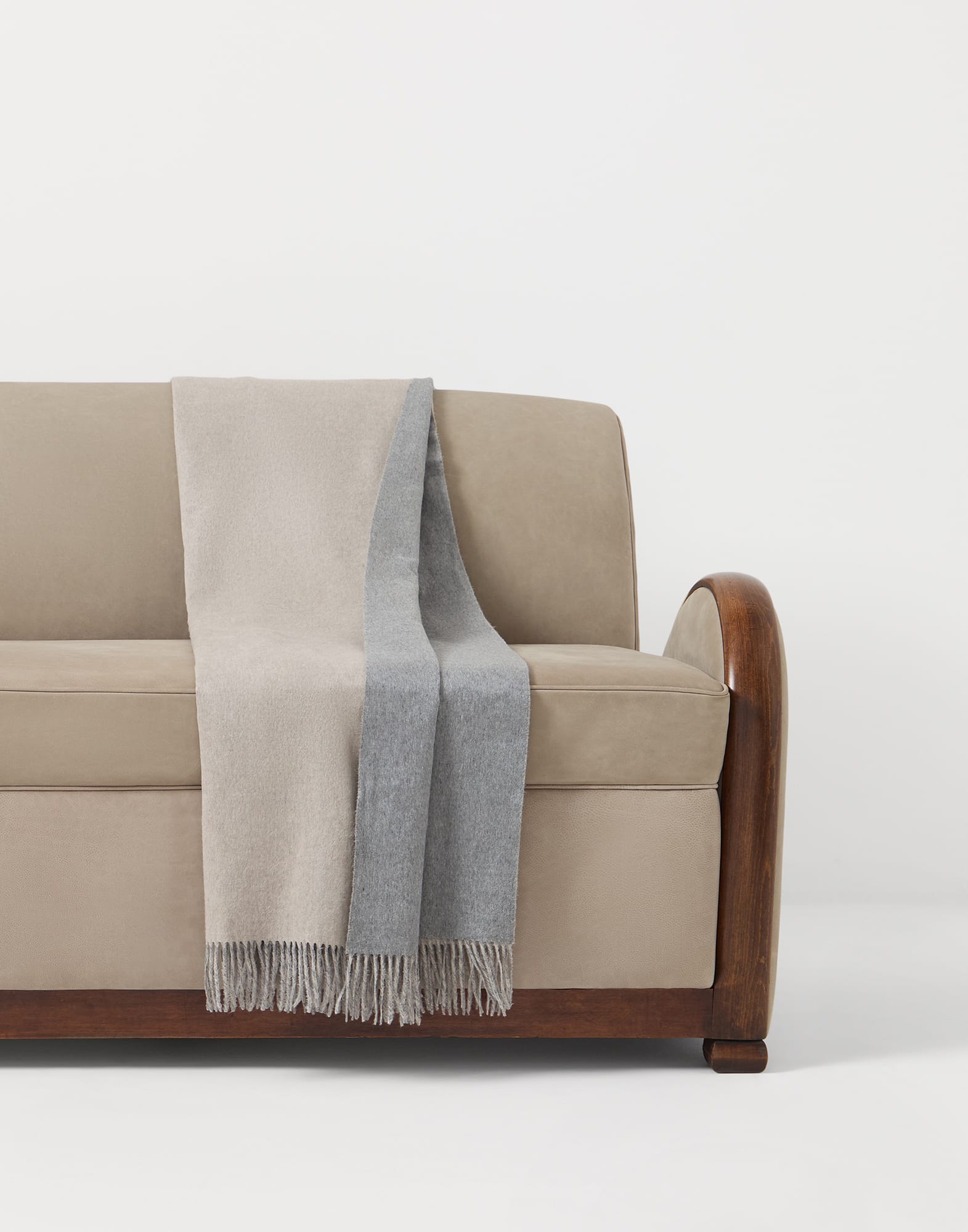 Silk double cloth throw