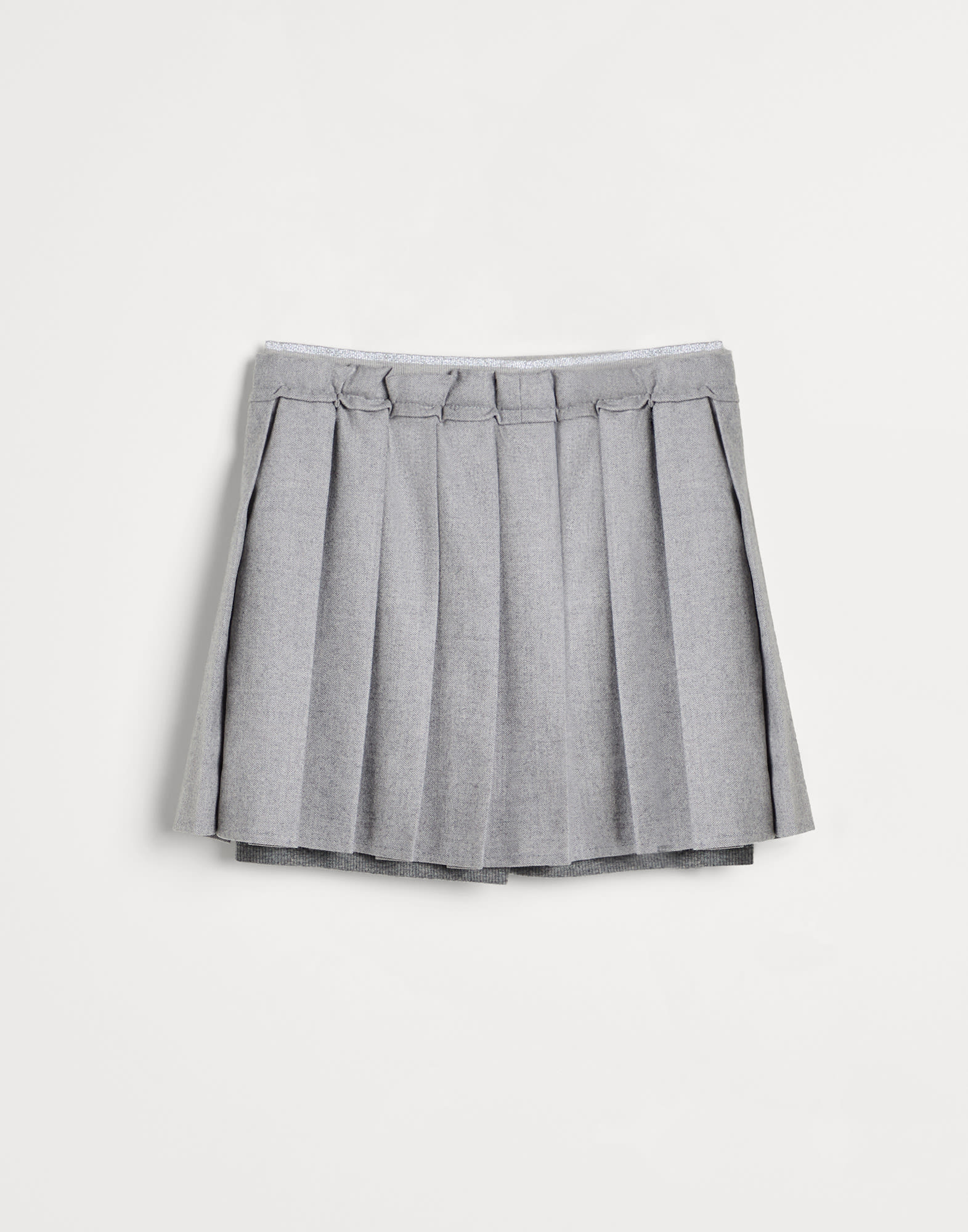 Pleated skirt Light Grey Girls - Brunello Cucinelli