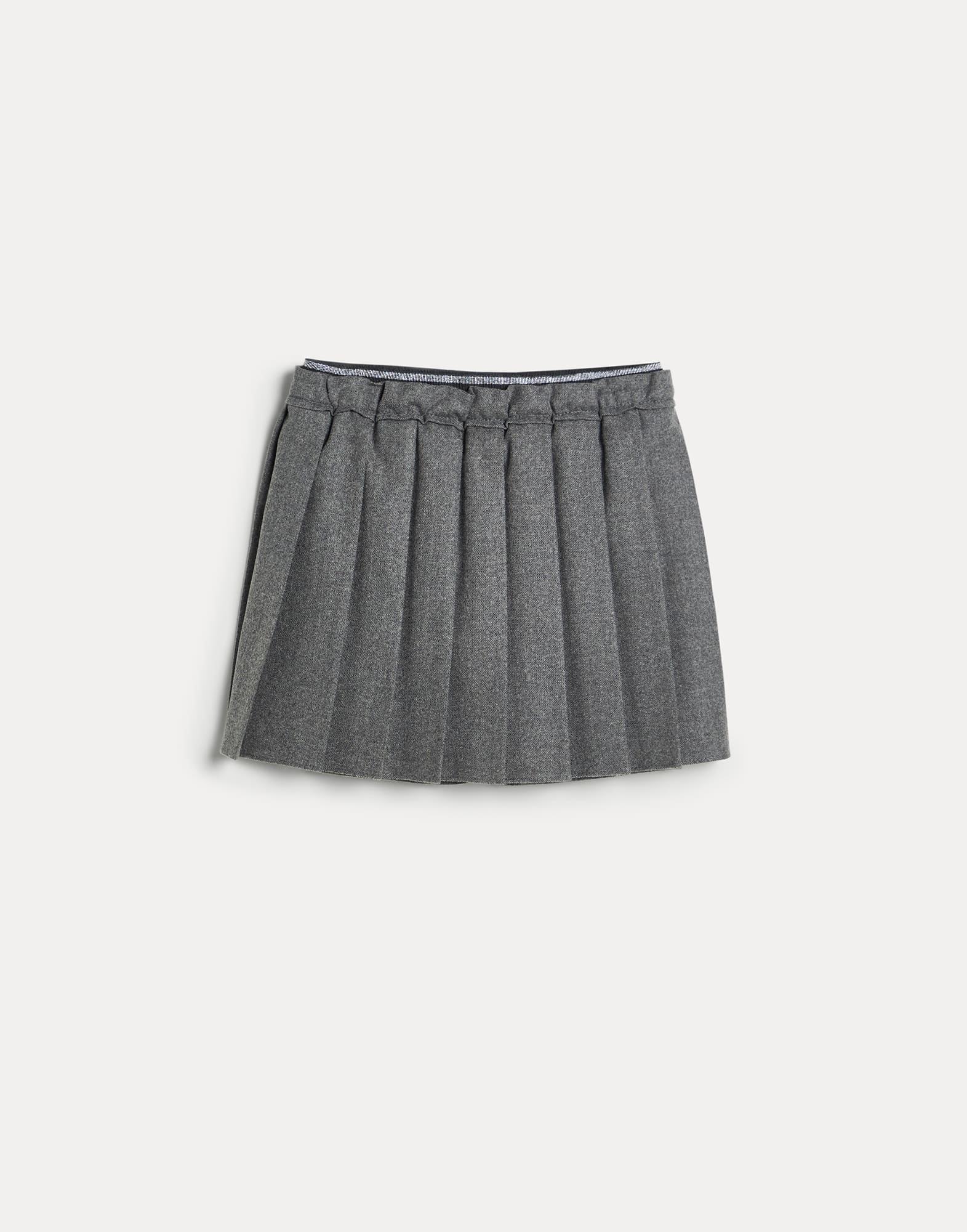 Jupe plissée Gris Foncé Fille - Brunello Cucinelli