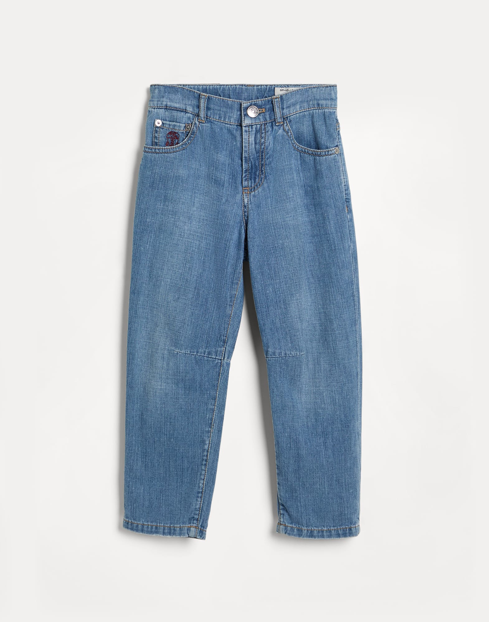 Lightweight denim trousers Light Denim Boys - Brunello Cucinelli