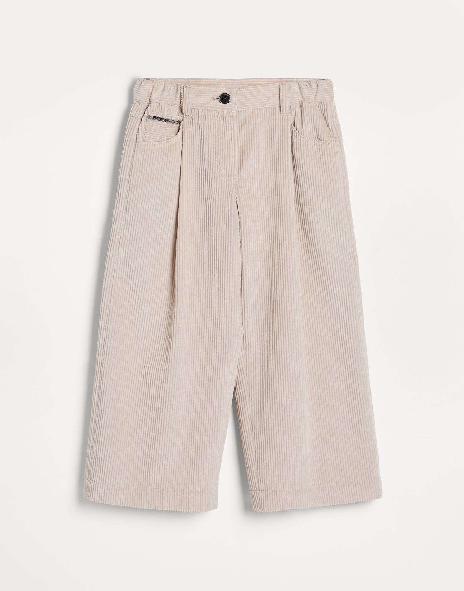 Five-pocket trousers Beige Silk Girls - Brunello Cucinelli