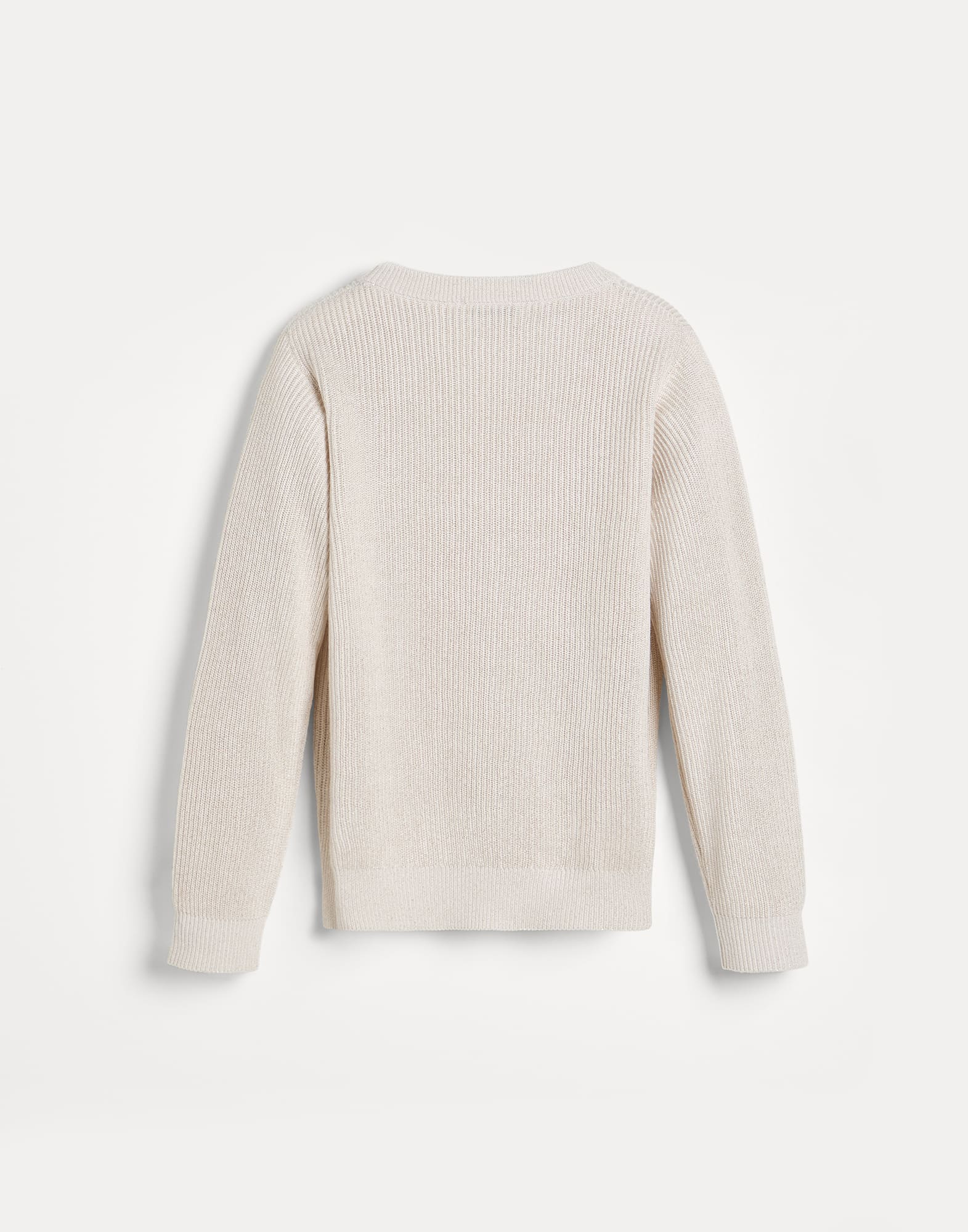 Sparkling cotton vanisé sweater Panama Girls - Brunello Cucinelli