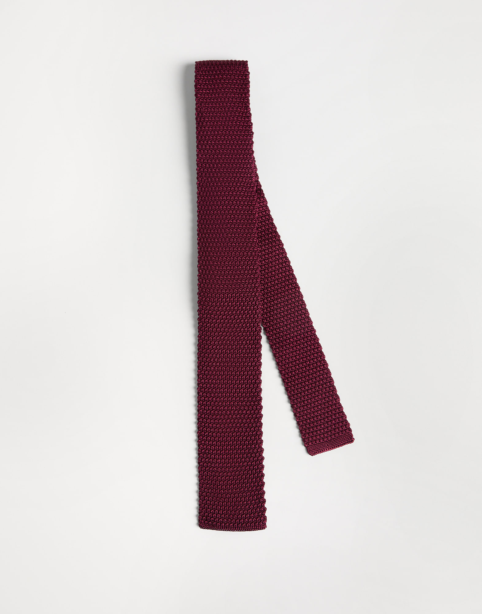 Knit necktie Burgundy Boys - Brunello Cucinelli