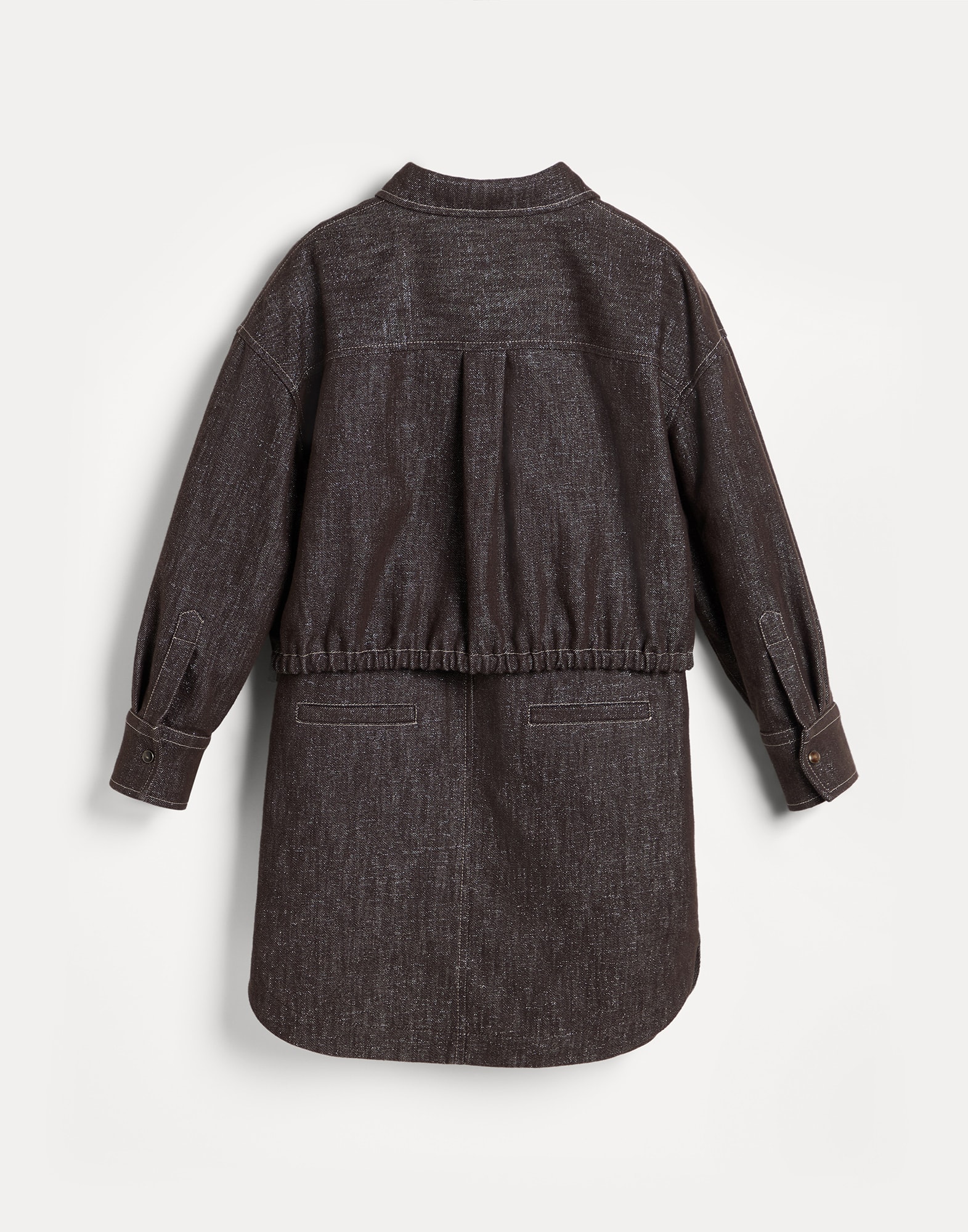Vestido de denim Brown Niña - Brunello Cucinelli