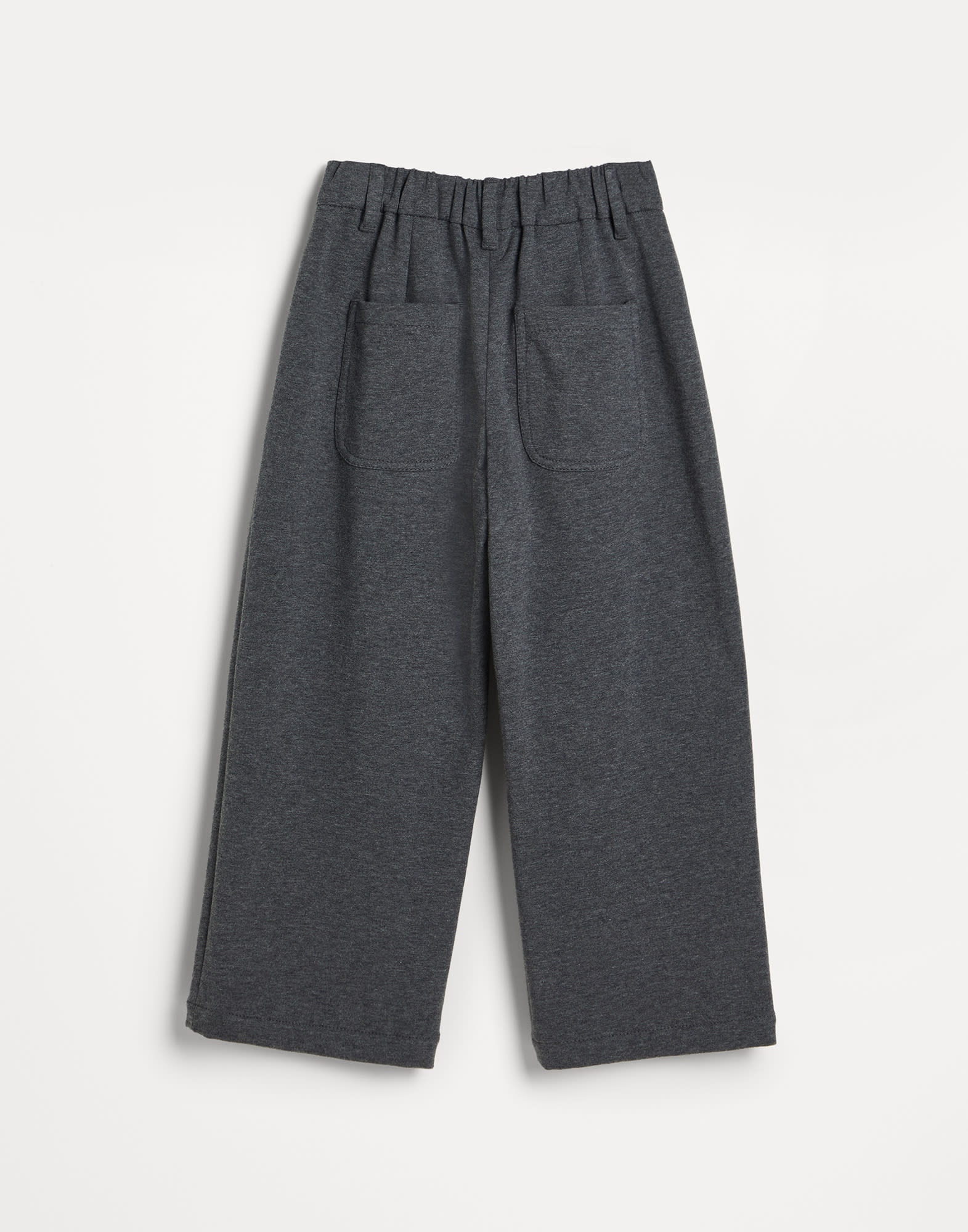 French terry A-line trousers Anthracite Girls - Brunello Cucinelli