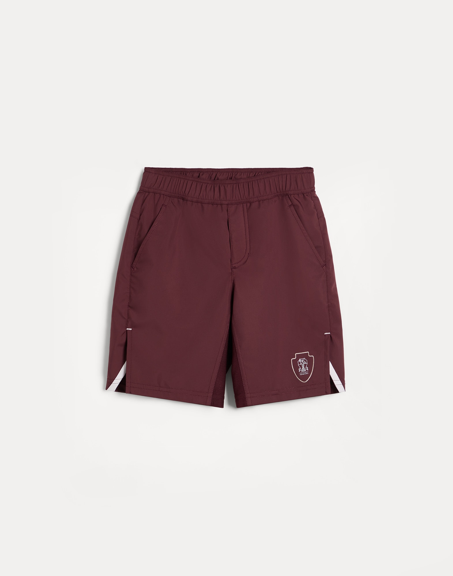 Nylon Bermuda shorts Amaranth Boys - Brunello Cucinelli