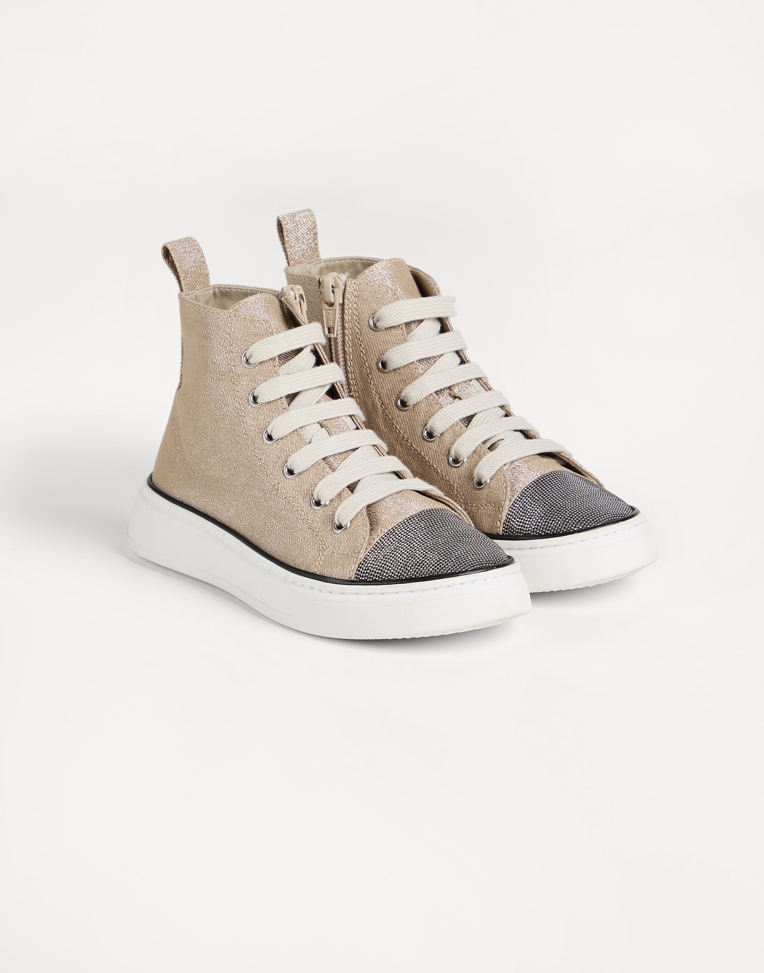 Sneakers aus Sparkling-Denim
