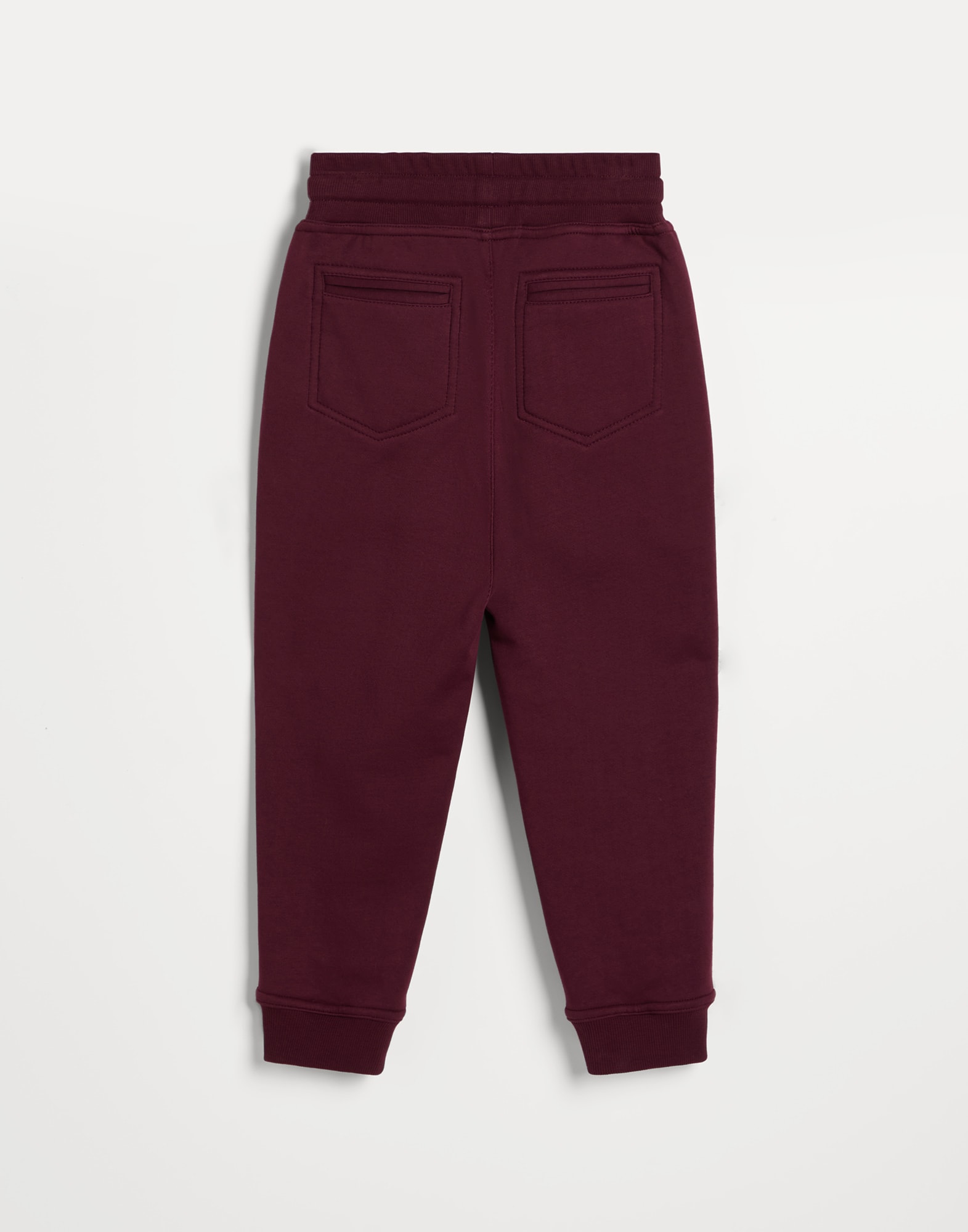 Trousers with drawstring Burgundy Boys - Brunello Cucinelli