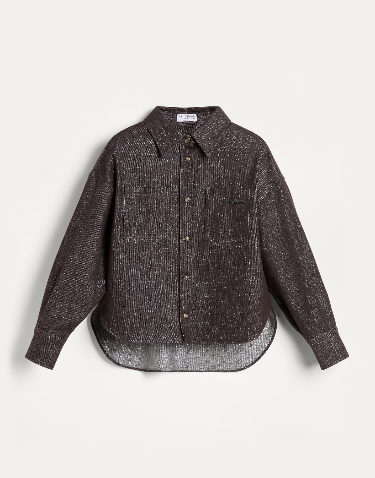 Chemise en denim Marron Fille - Brunello Cucinelli
