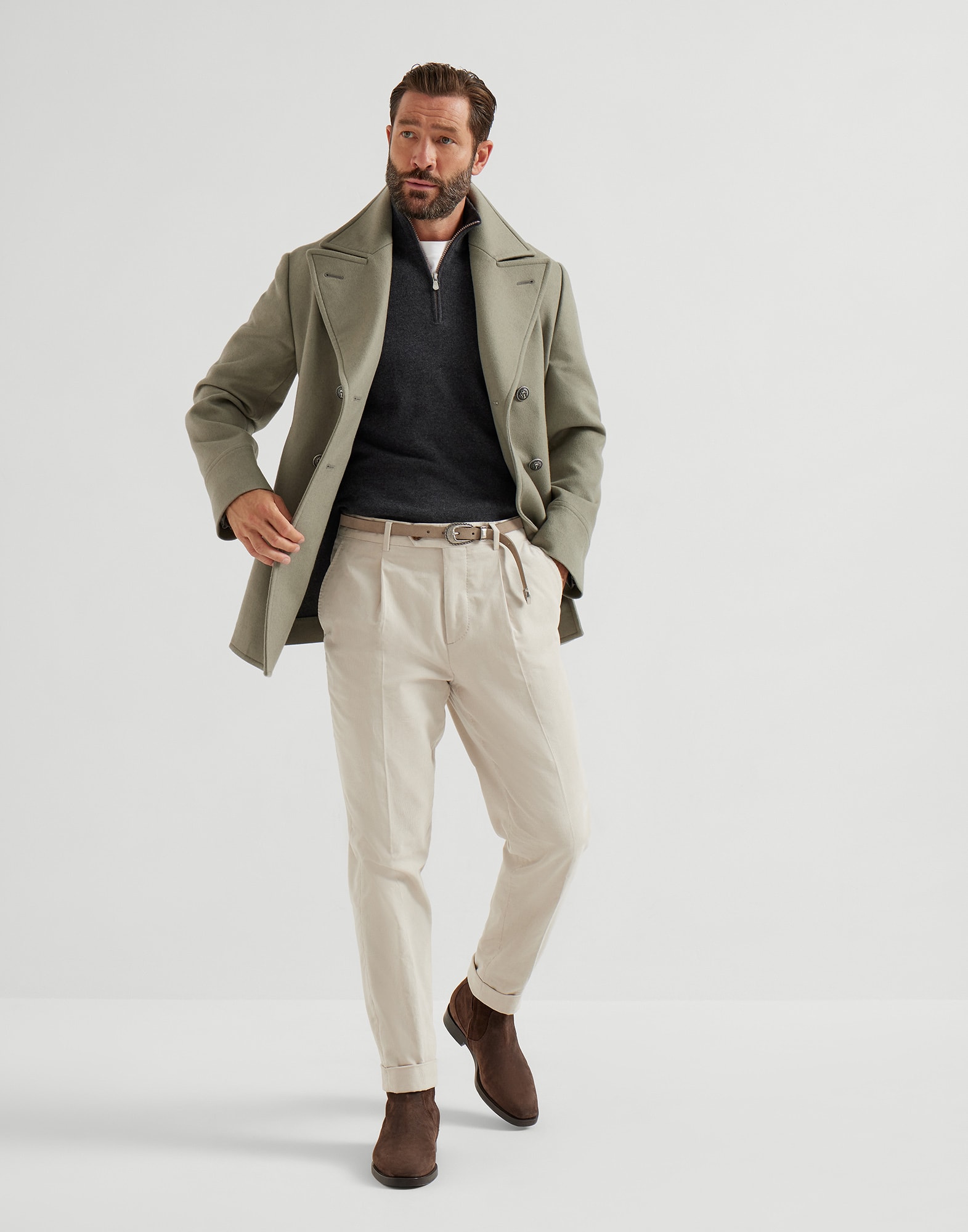 Zip Neck Sweater - Full look - View Full Screen